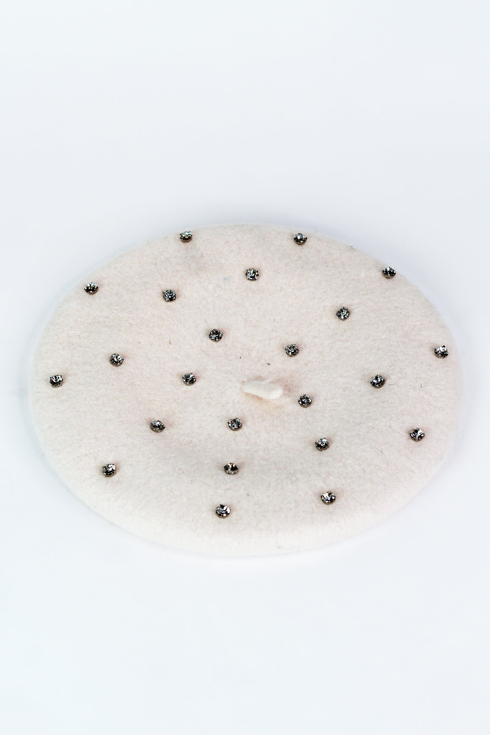 Rhinestone Embellished Beret