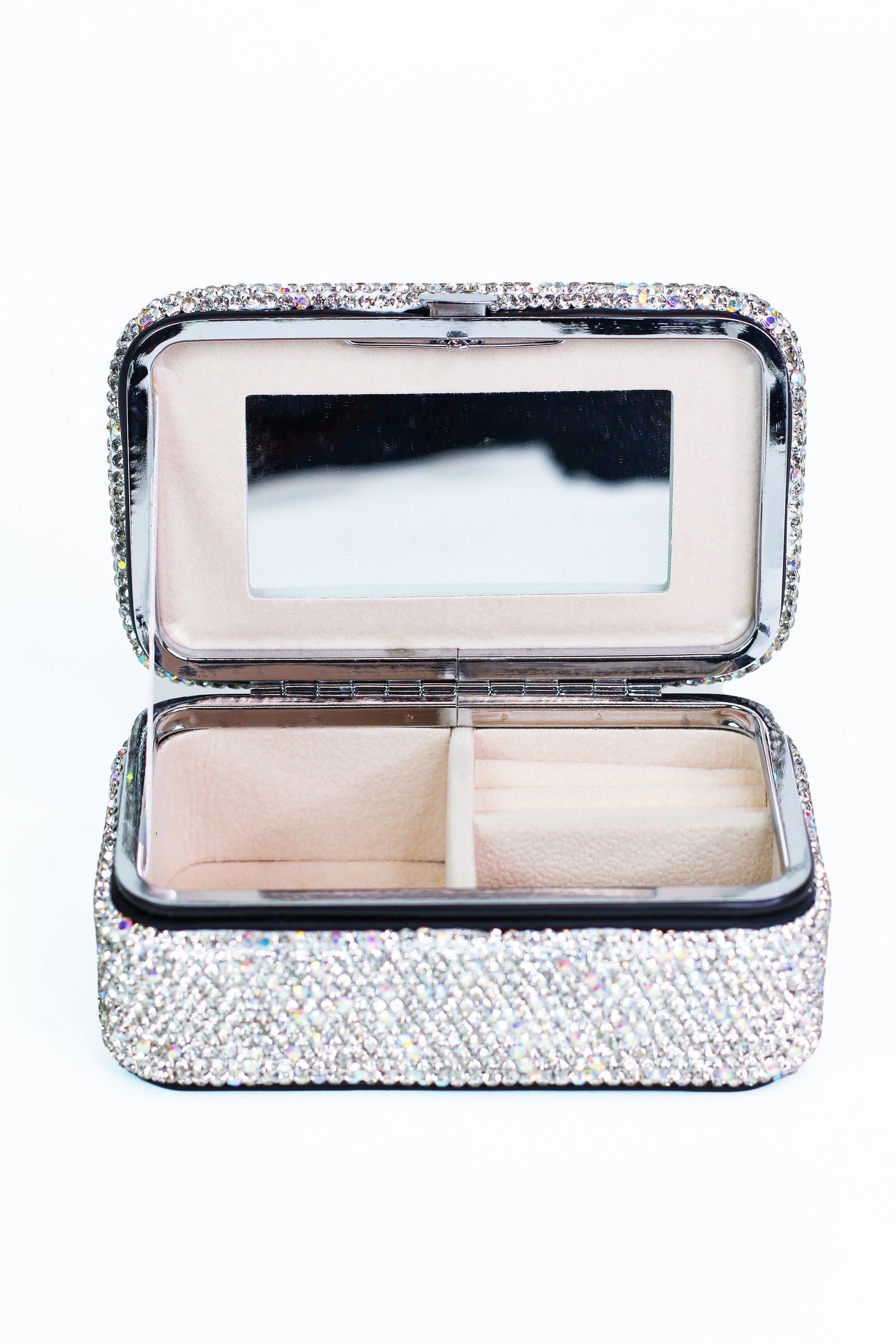 Rectangle Rhinestone Jewelry Box