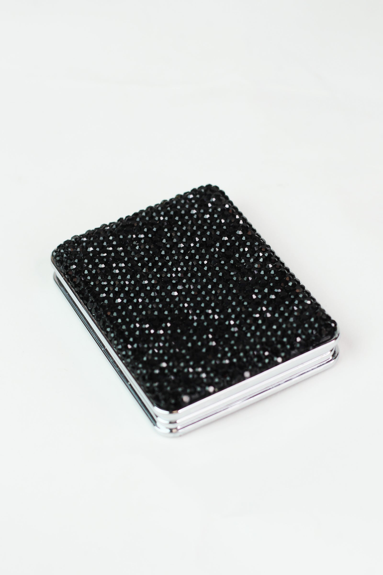 Rhinestone Rectangle Mirror Compact