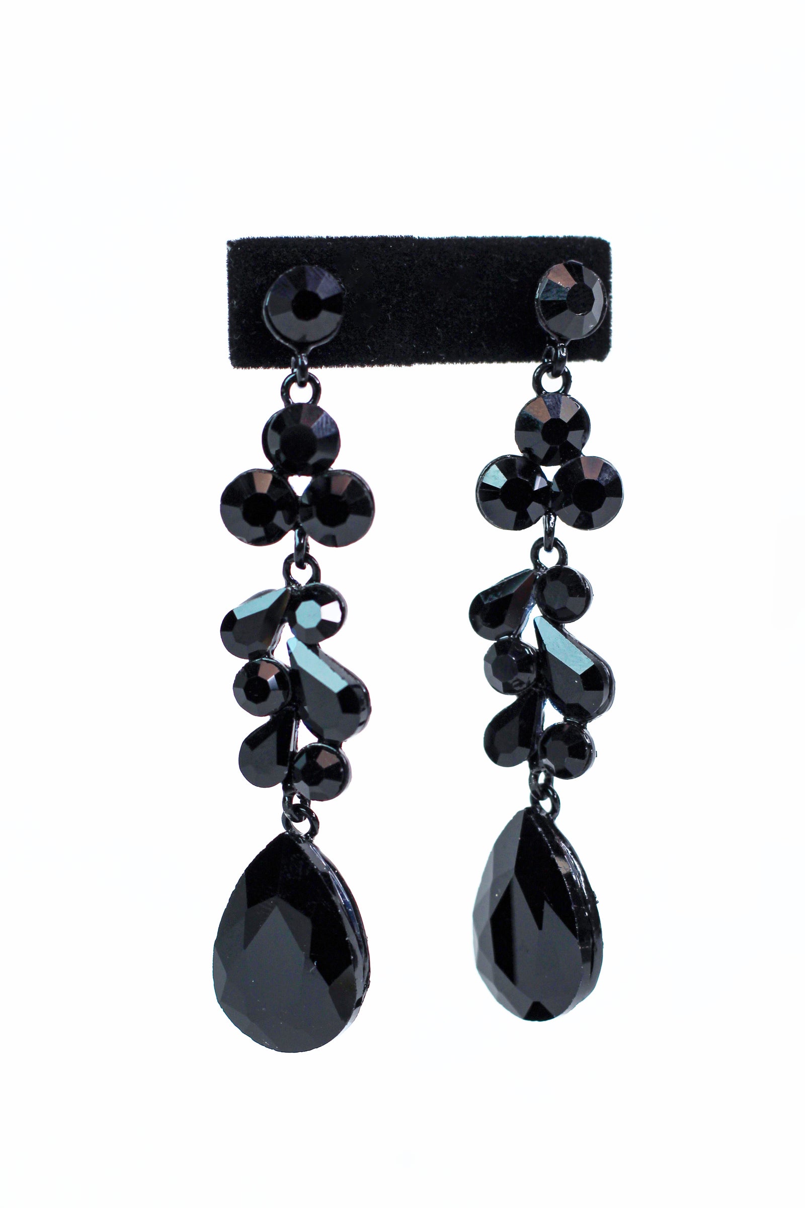 Gemstone Linked Clusters w/ Teardrop Dangling Earrings