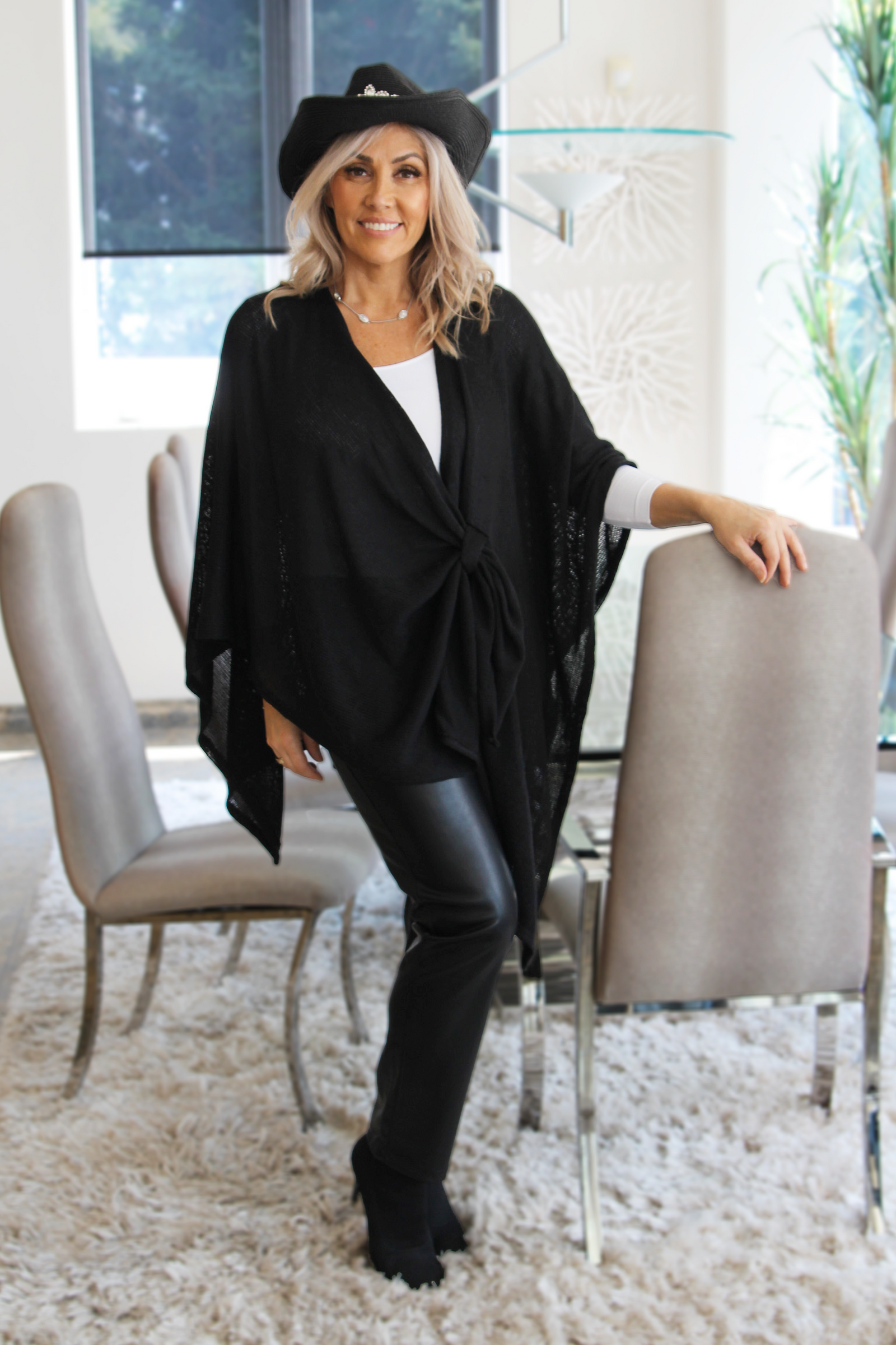 Knit Wrap w/ Front Loop Closure - Glitz & Ears Boutique