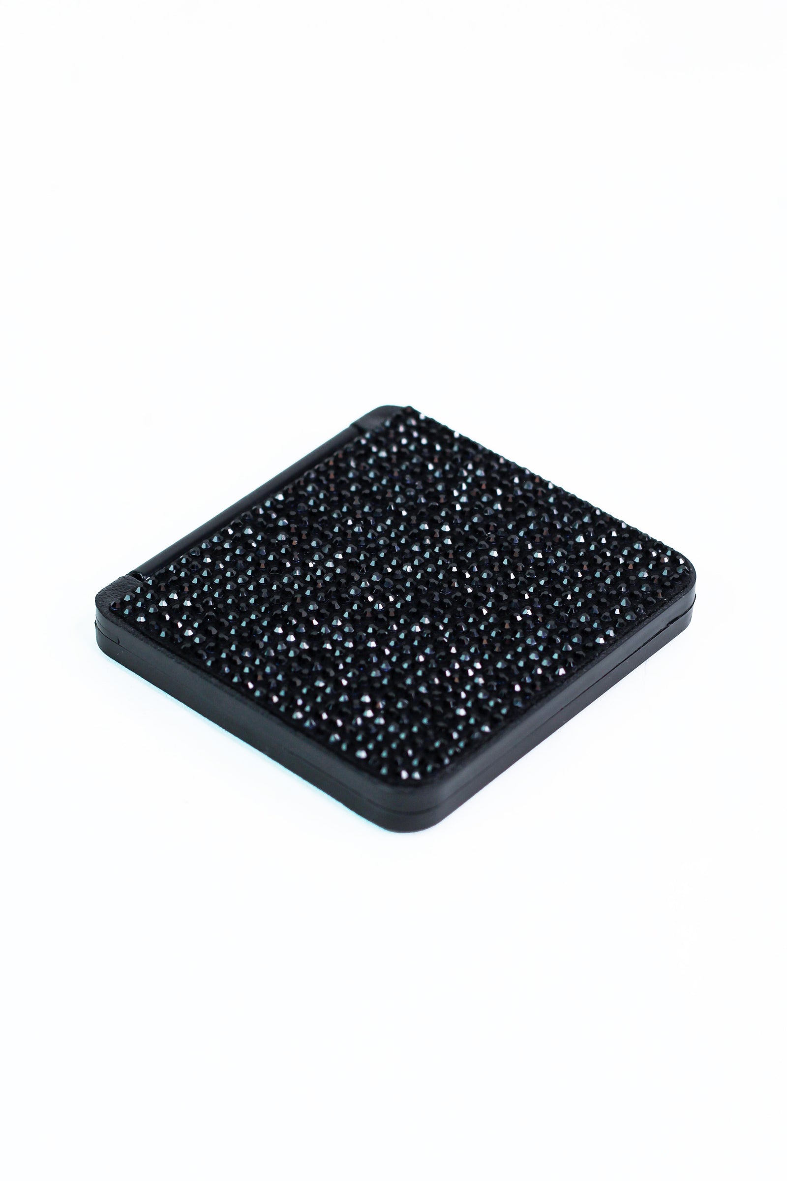 All Rhinestone Square Mirror Compact