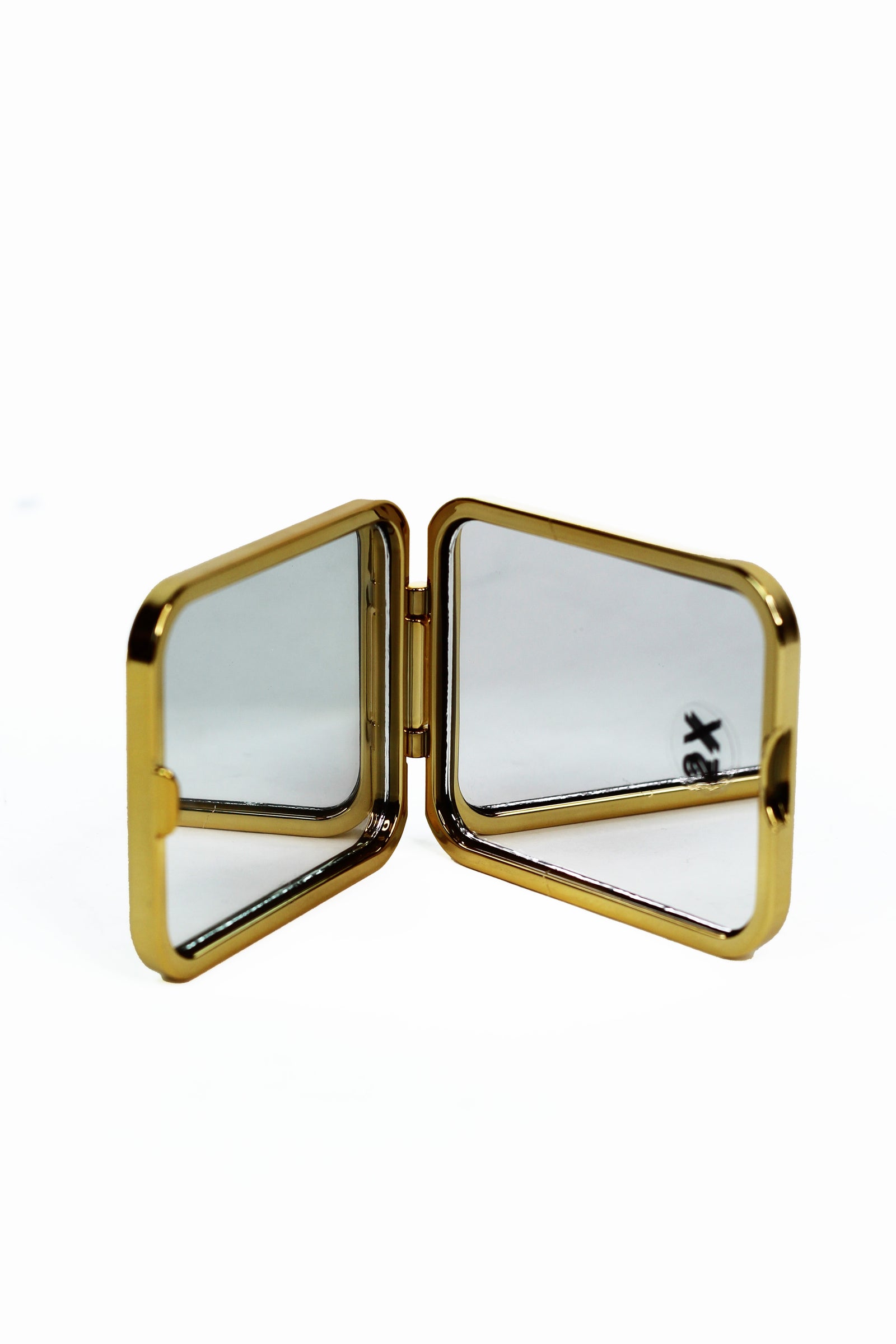 Rhinestone Dog Center Compact Mirror