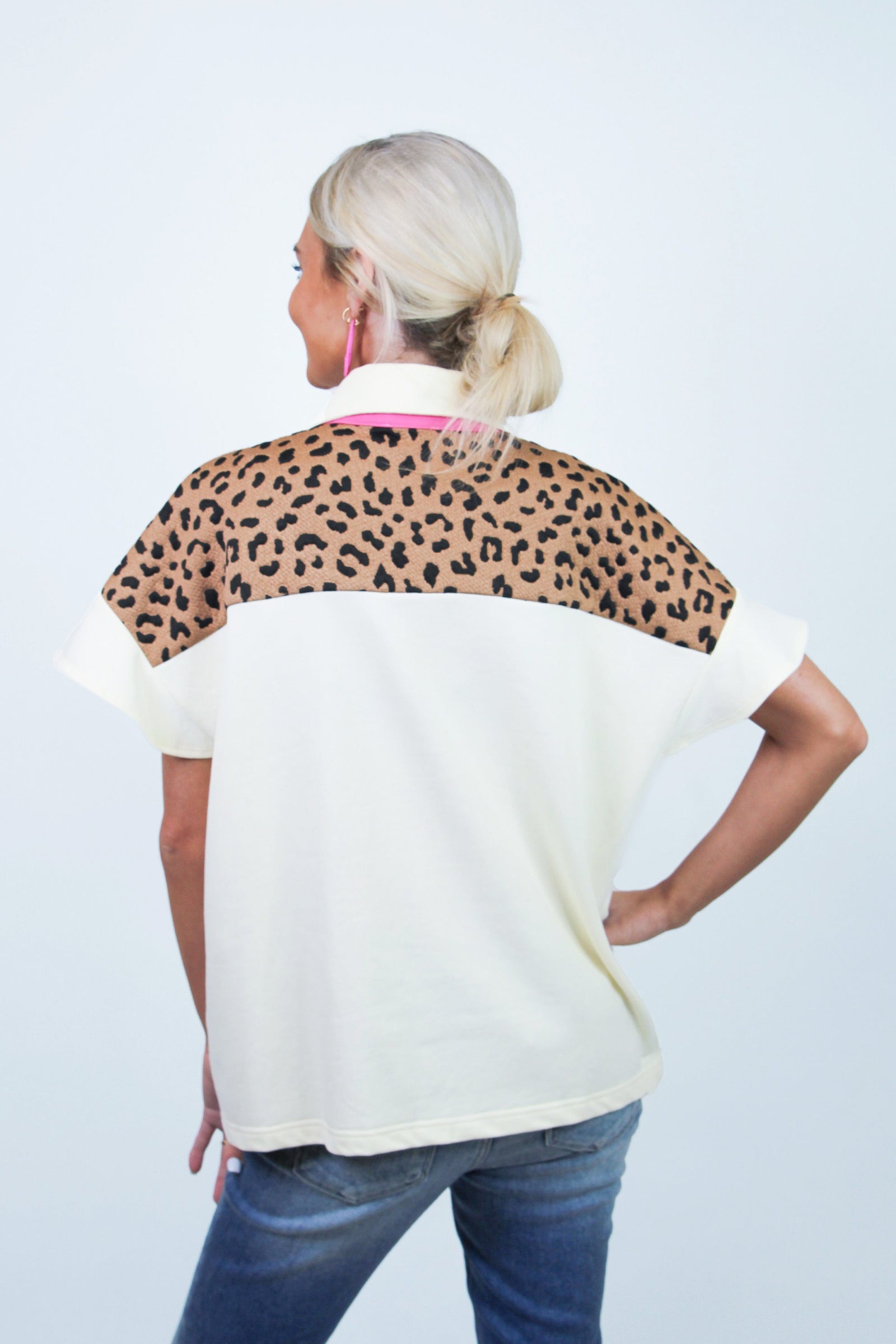 Flutter Sleeve w/ Leopard Accents (SALE)