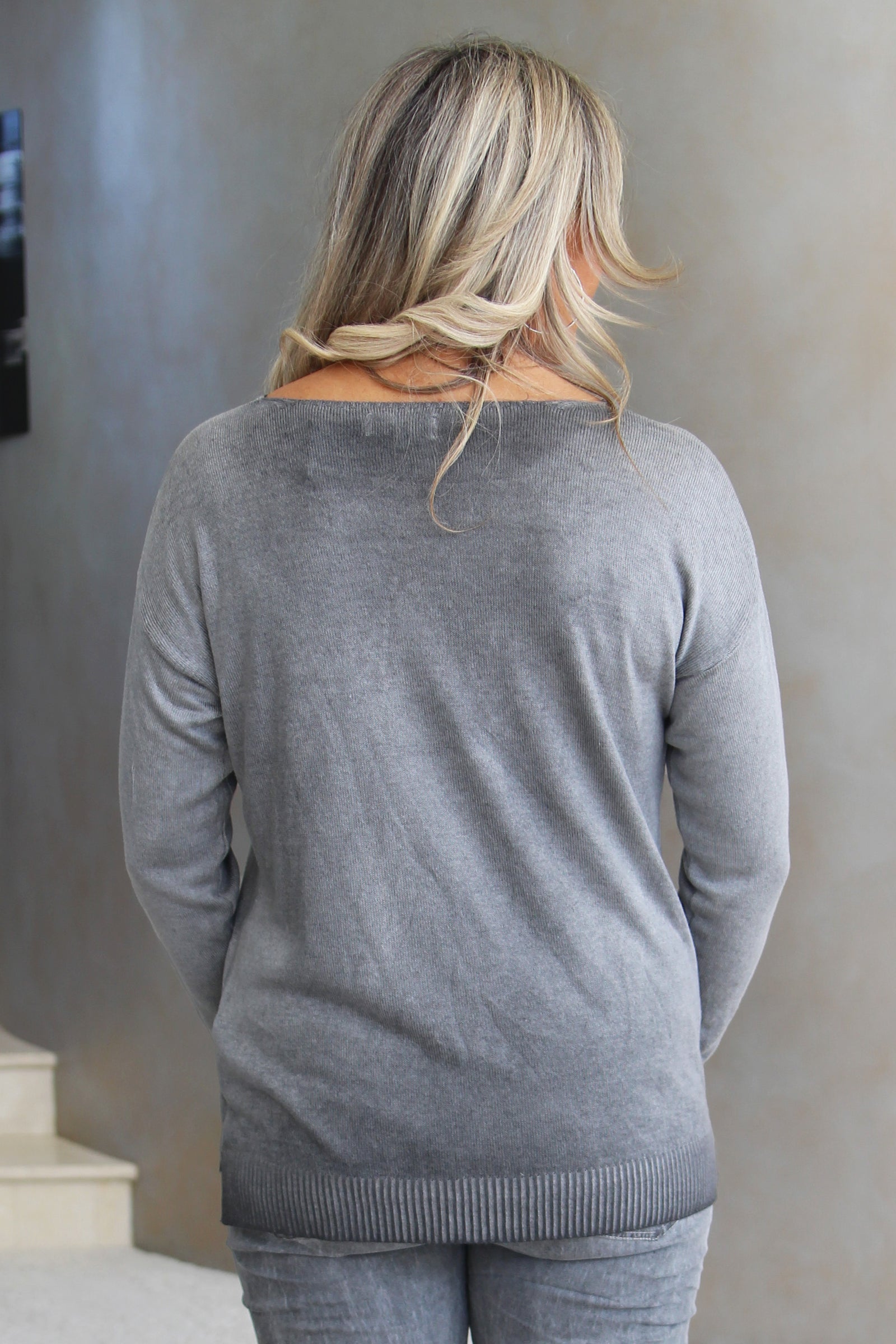Shimmer Wave Knit Sweater