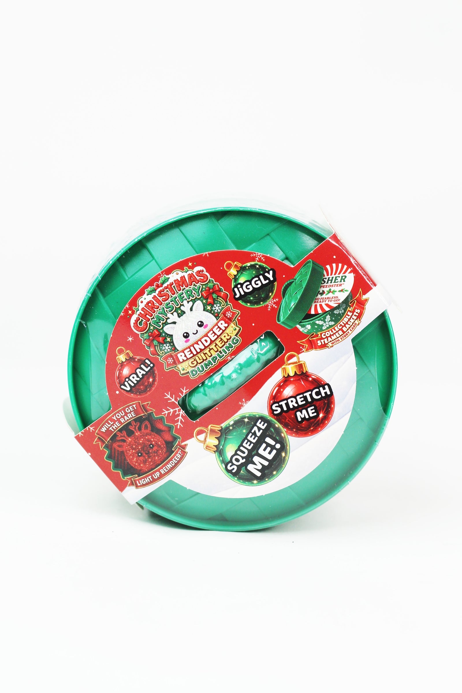 Christmas Reindeer Mystery Dumpling Squishy Toy
