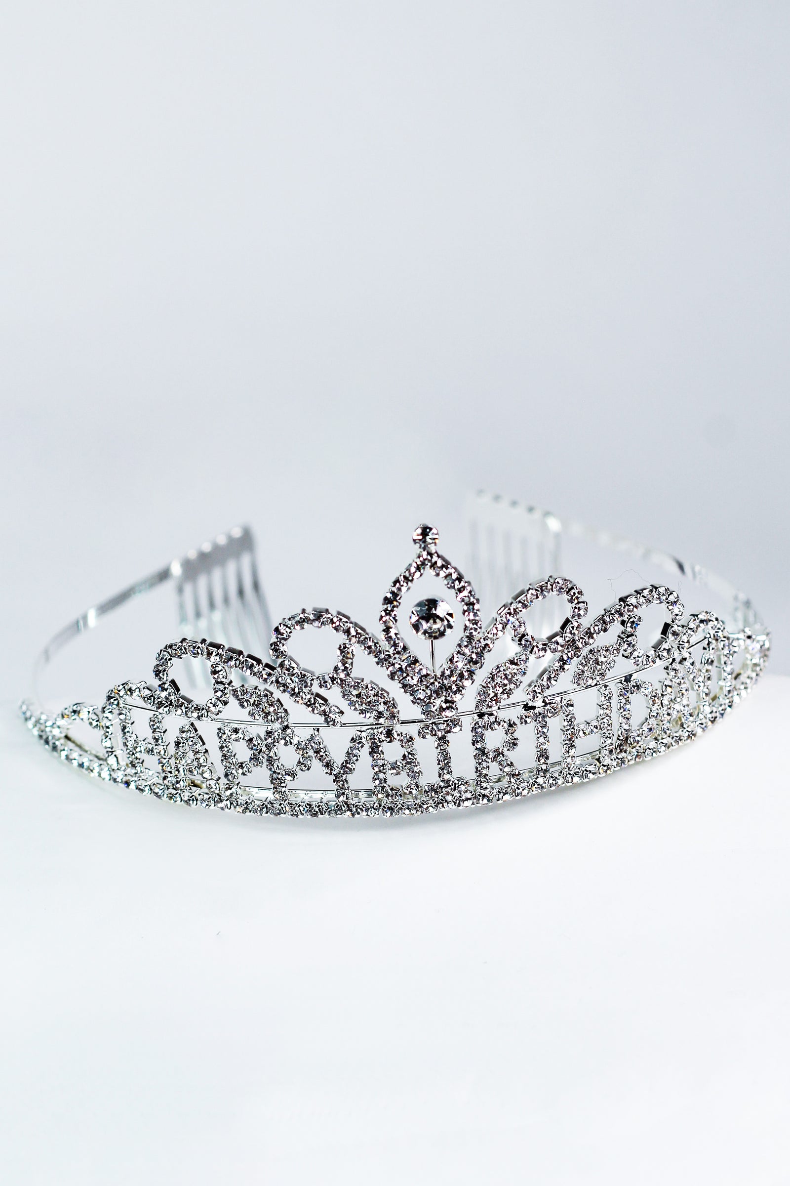 Pave Teardrops & Loops Happy Birthday Tiara - Glitz & Ears Boutique