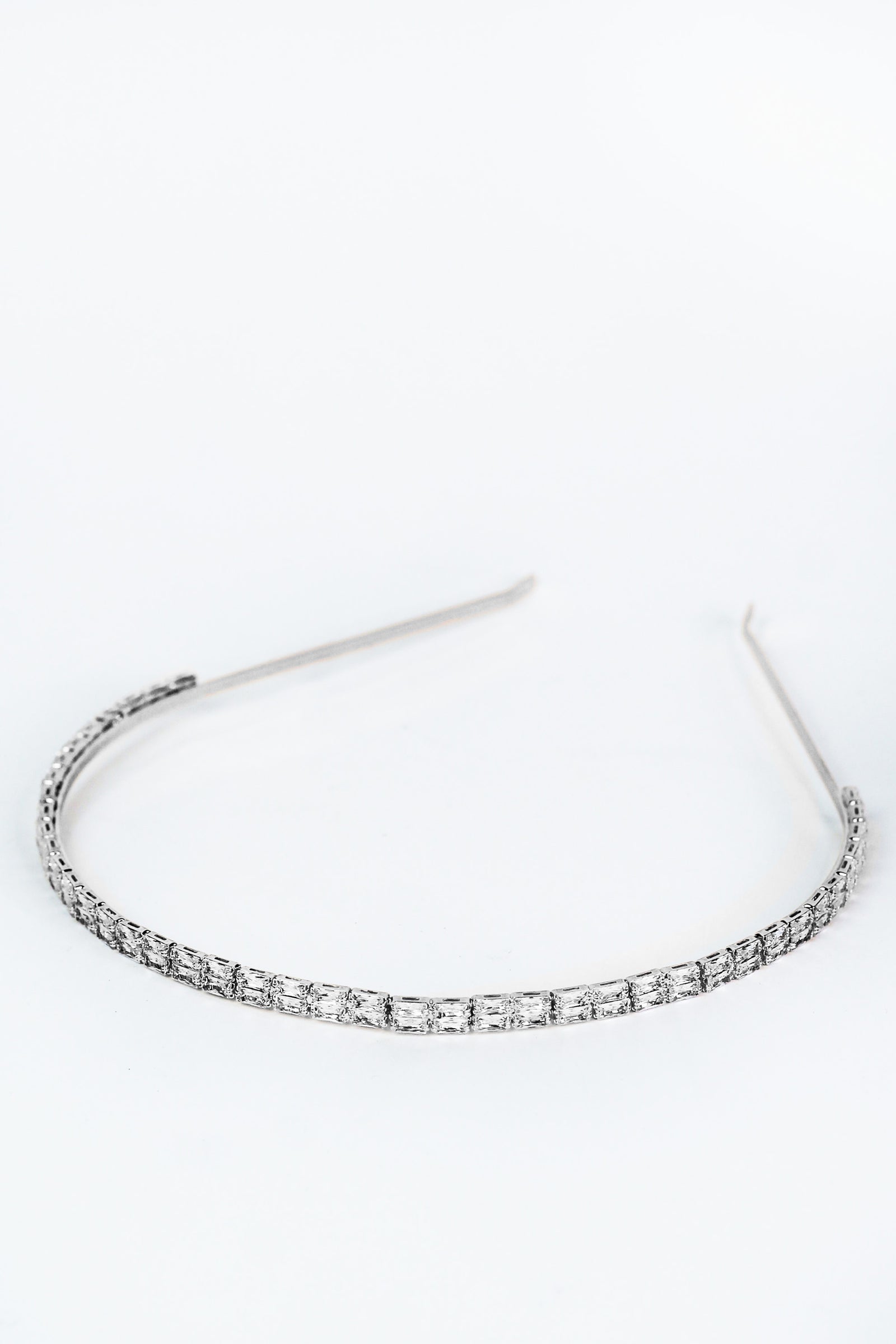Two Baguette Row Metal Headband