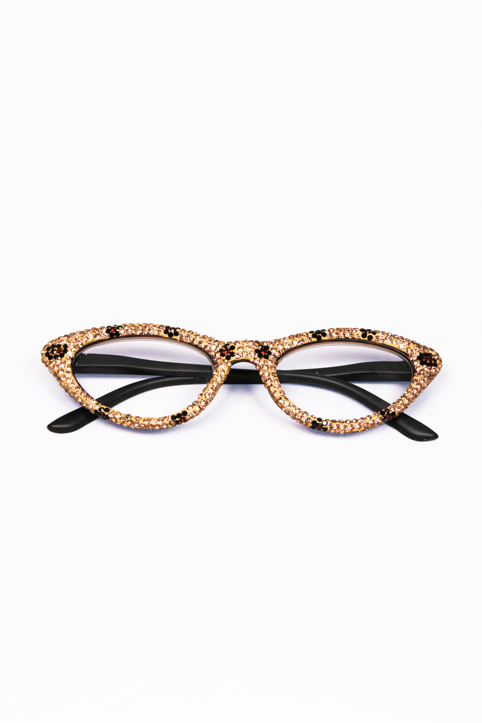 Small CatsEye Rhinestone Covered Readers