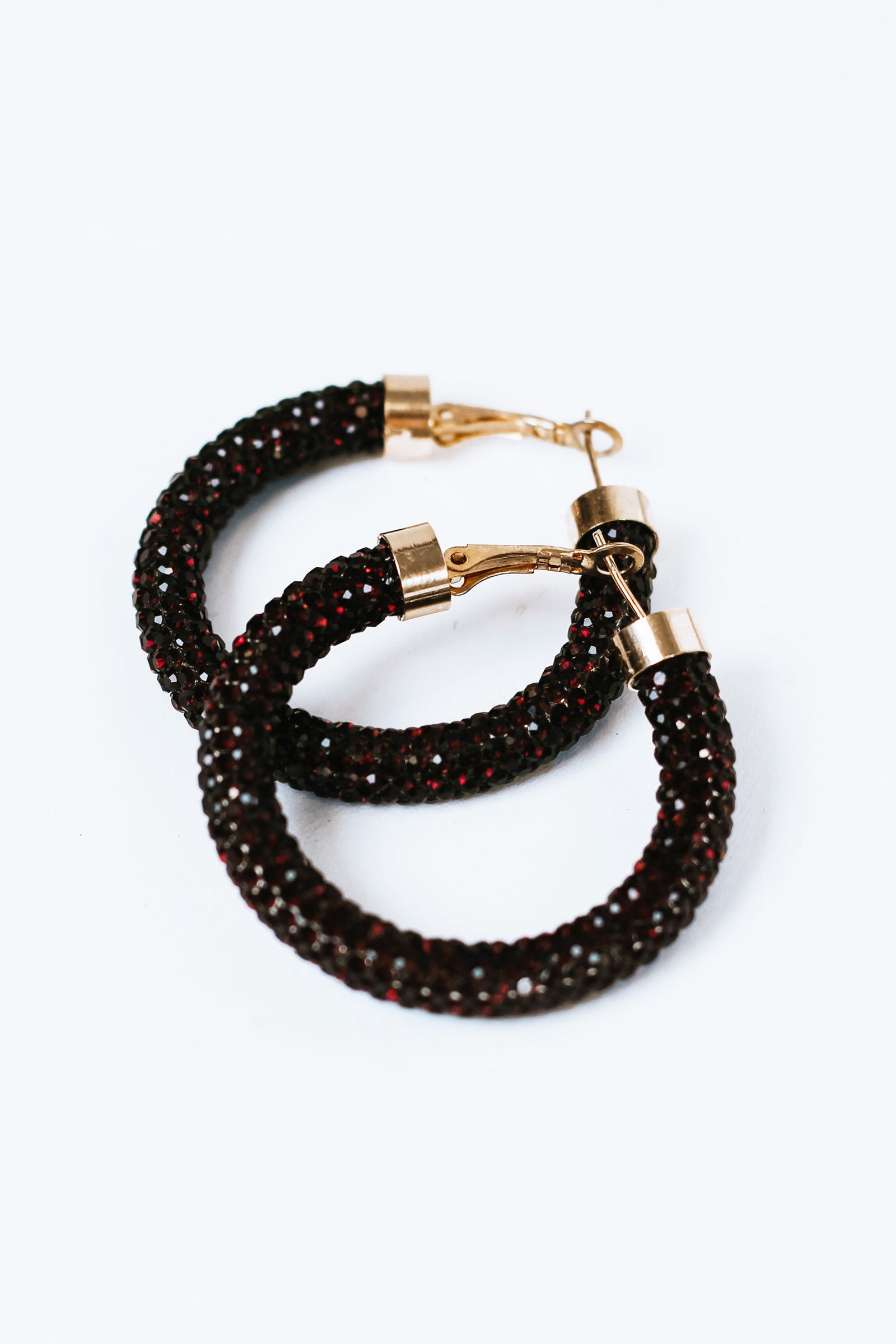 Medium All Rhinestone Hoop