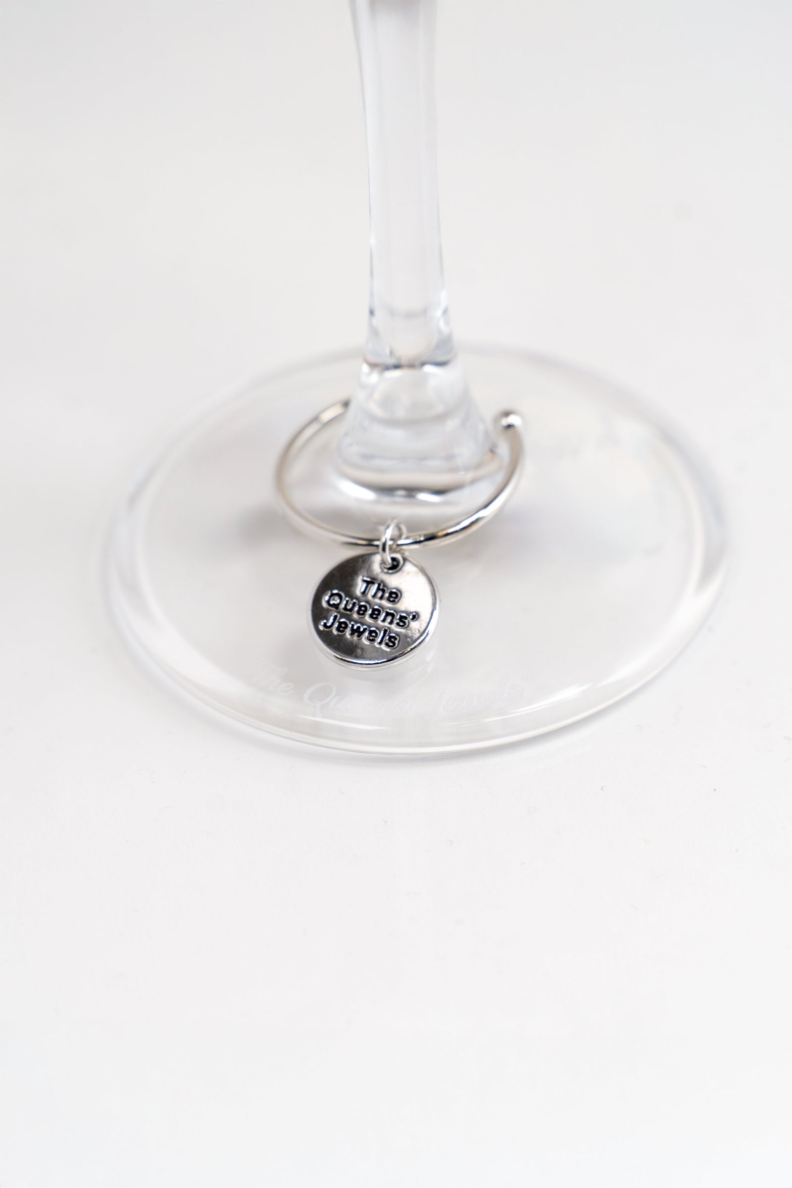 Rhinestone Mom Wine Glass