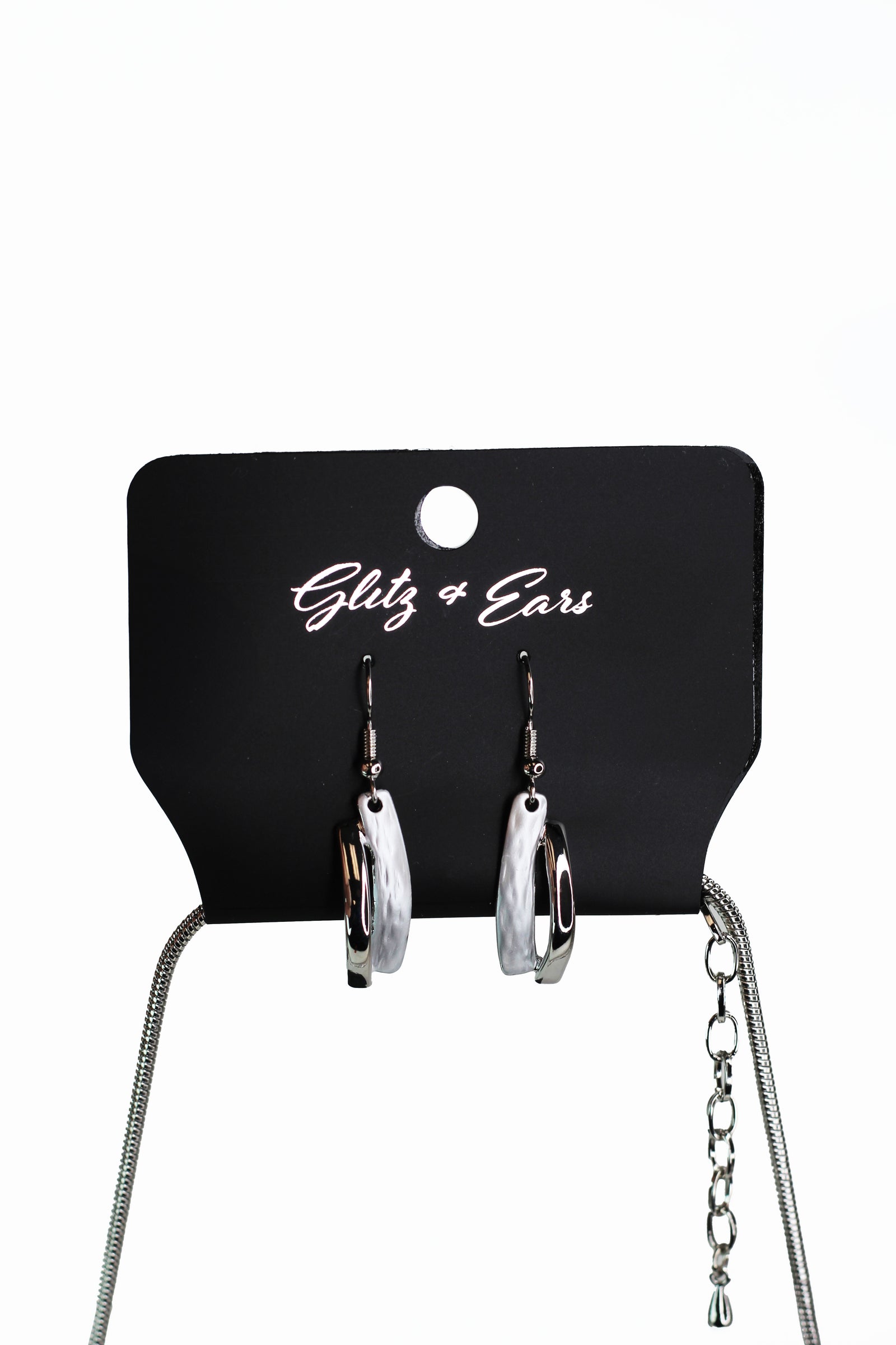 Metal & Gemstone Crosshatch Bib Necklace - Glitz & Ears Boutique