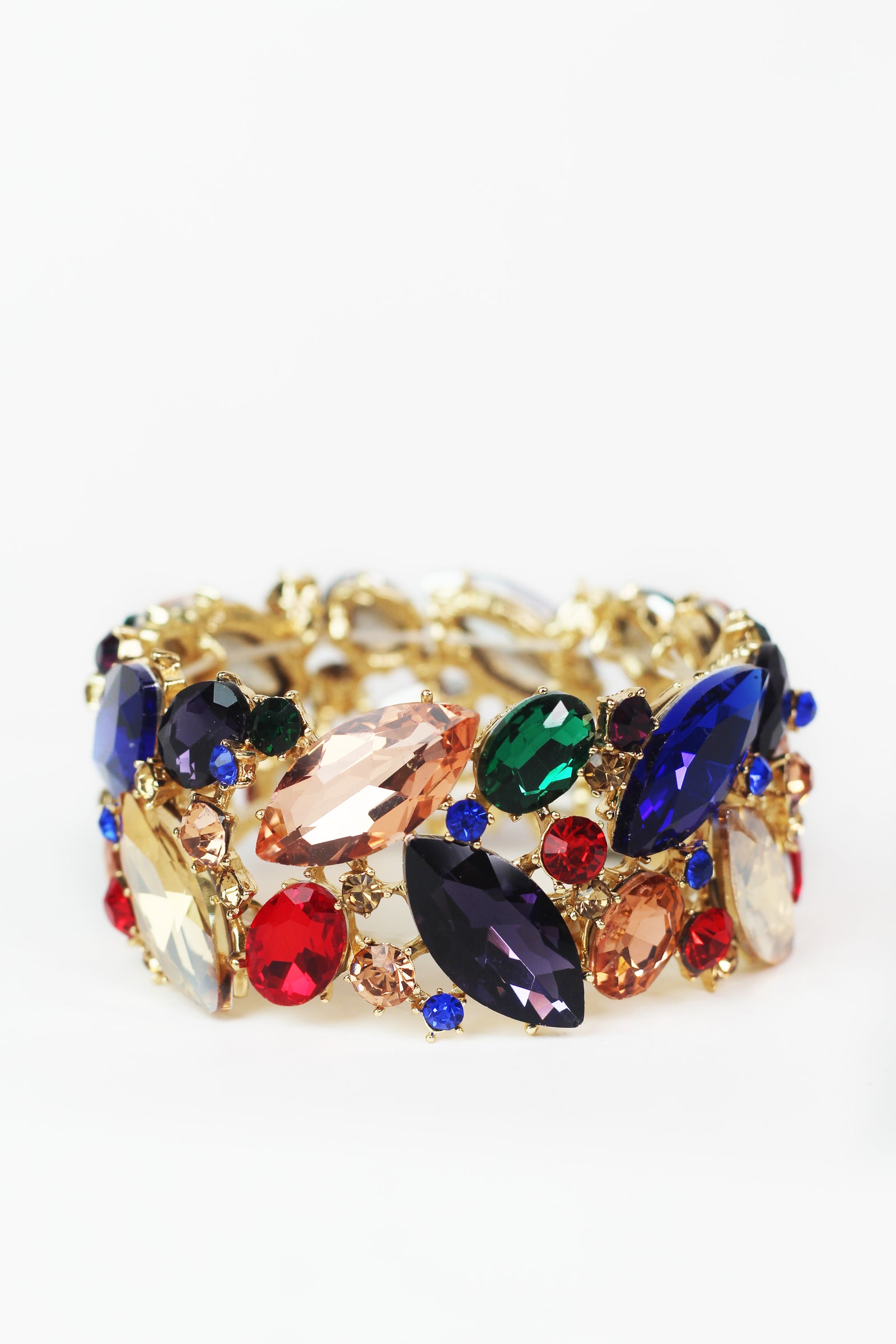 Multi Size Rhinestone Bracelet