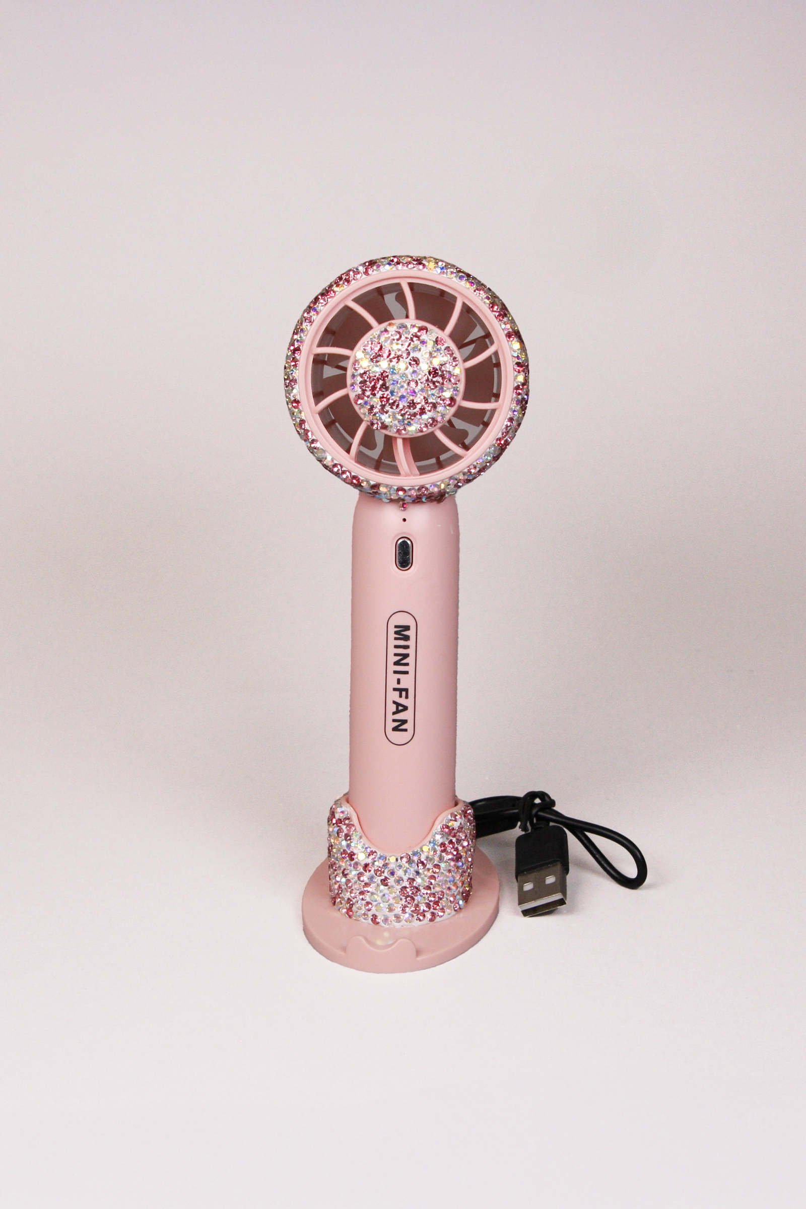 Rhinestone Mini Fan