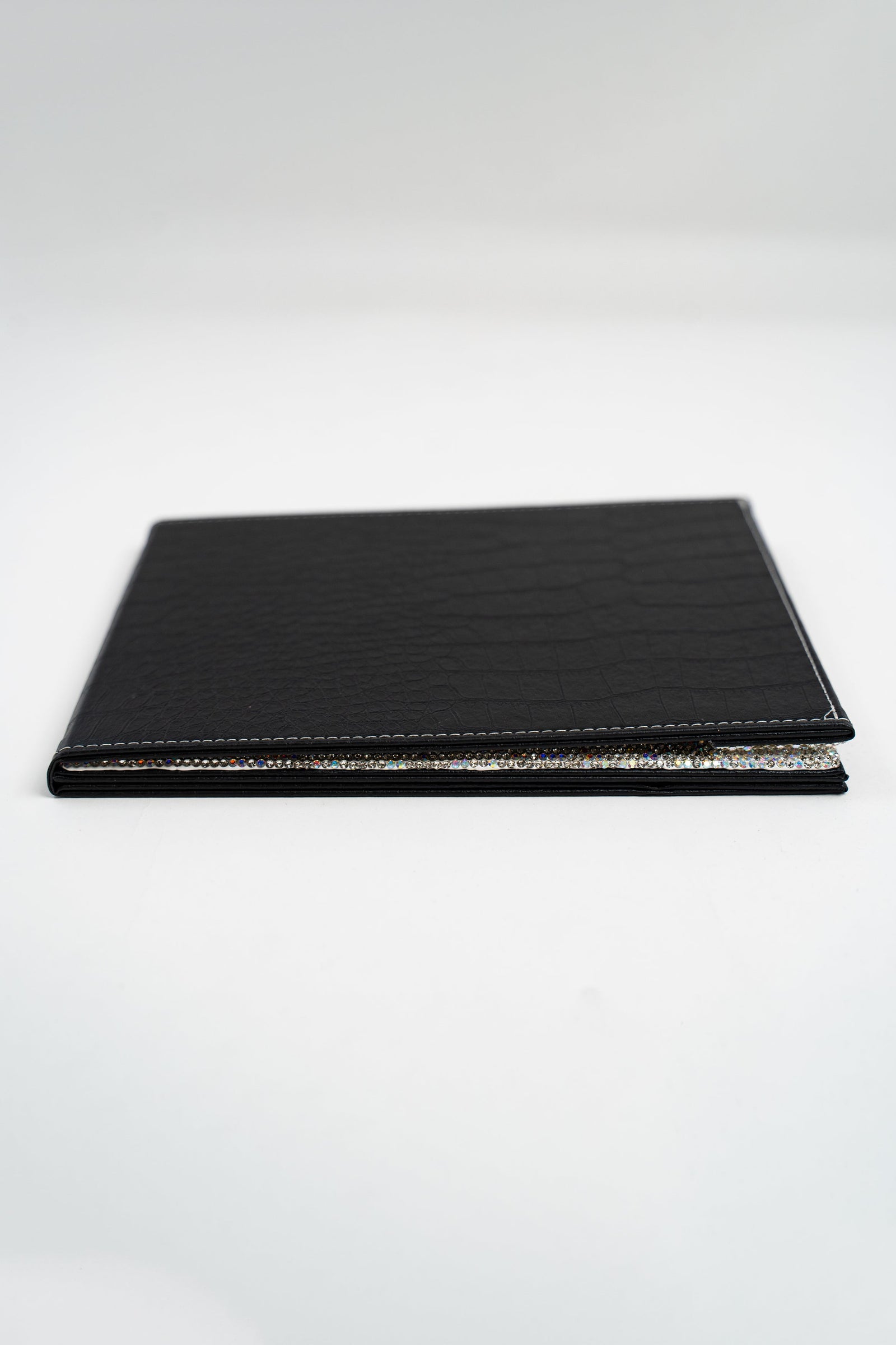 Two Tone Rhinestone Trim Large Mirror