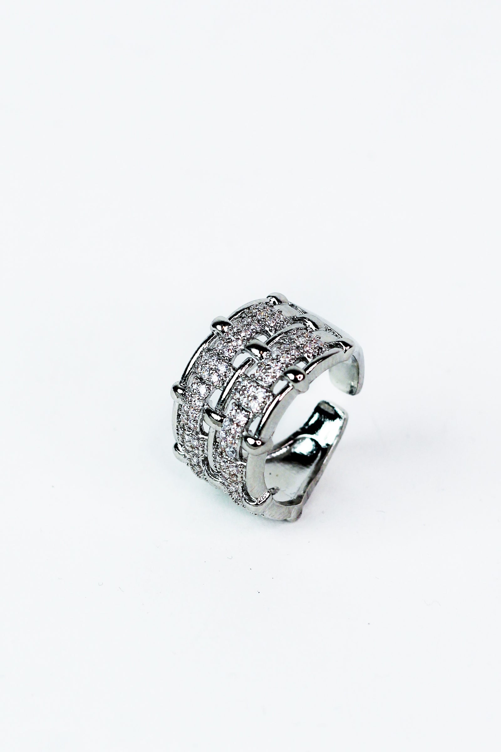 Weaved Pave Ring