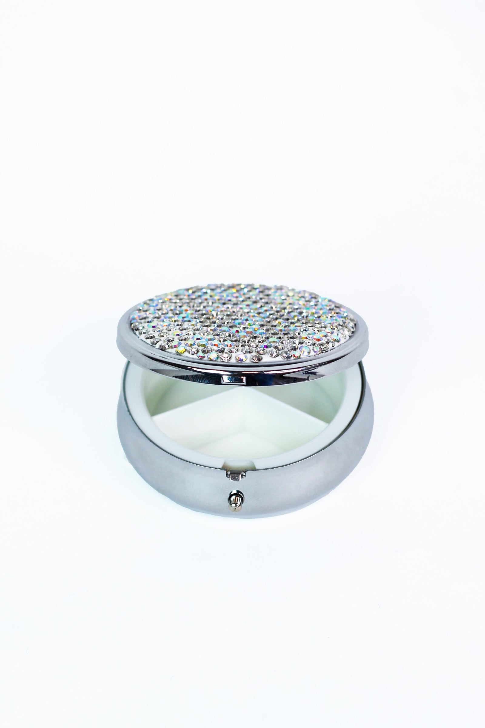 Medium Sized Rhinestone Pill Box