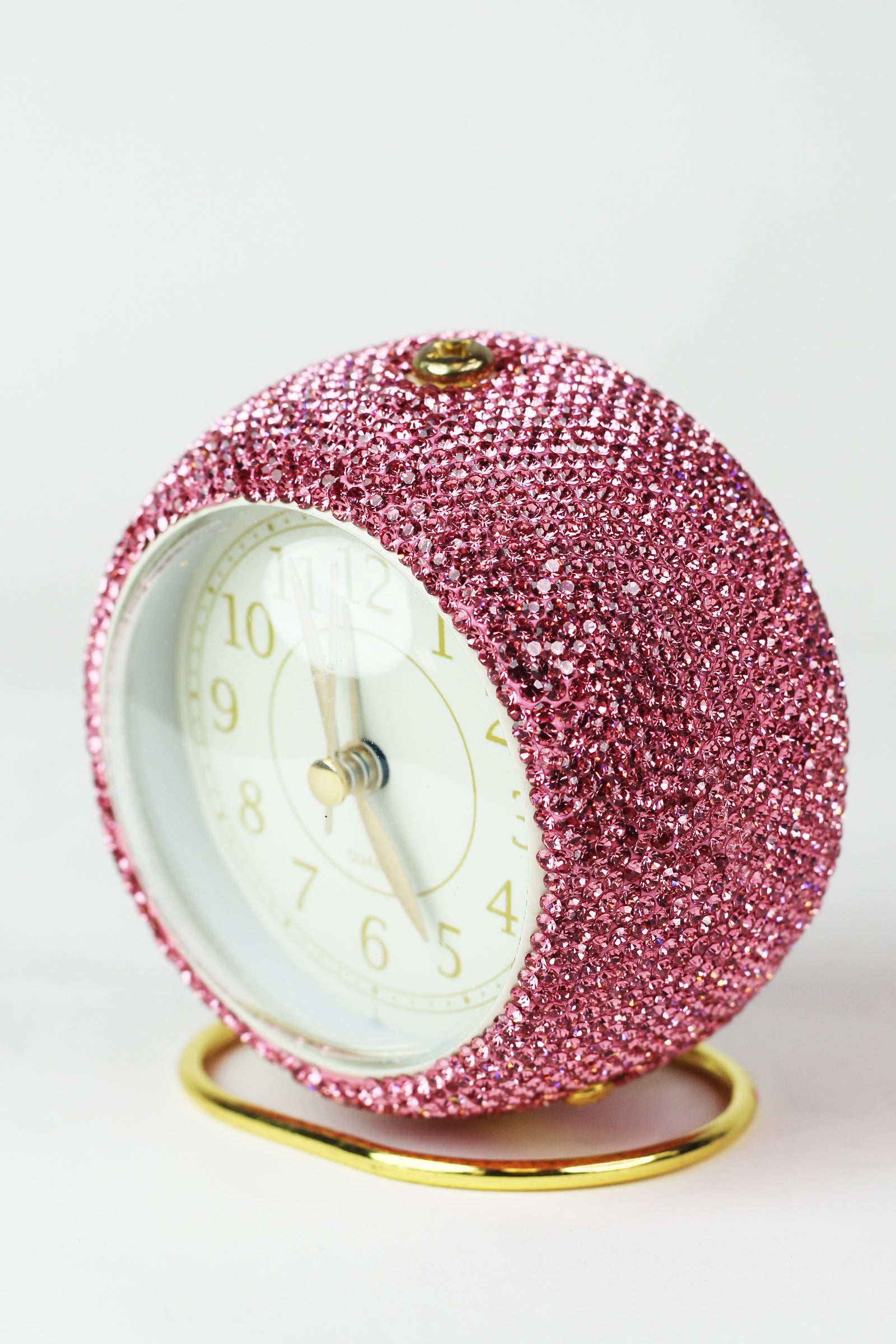 Rhinestone Analog Alarm Clock