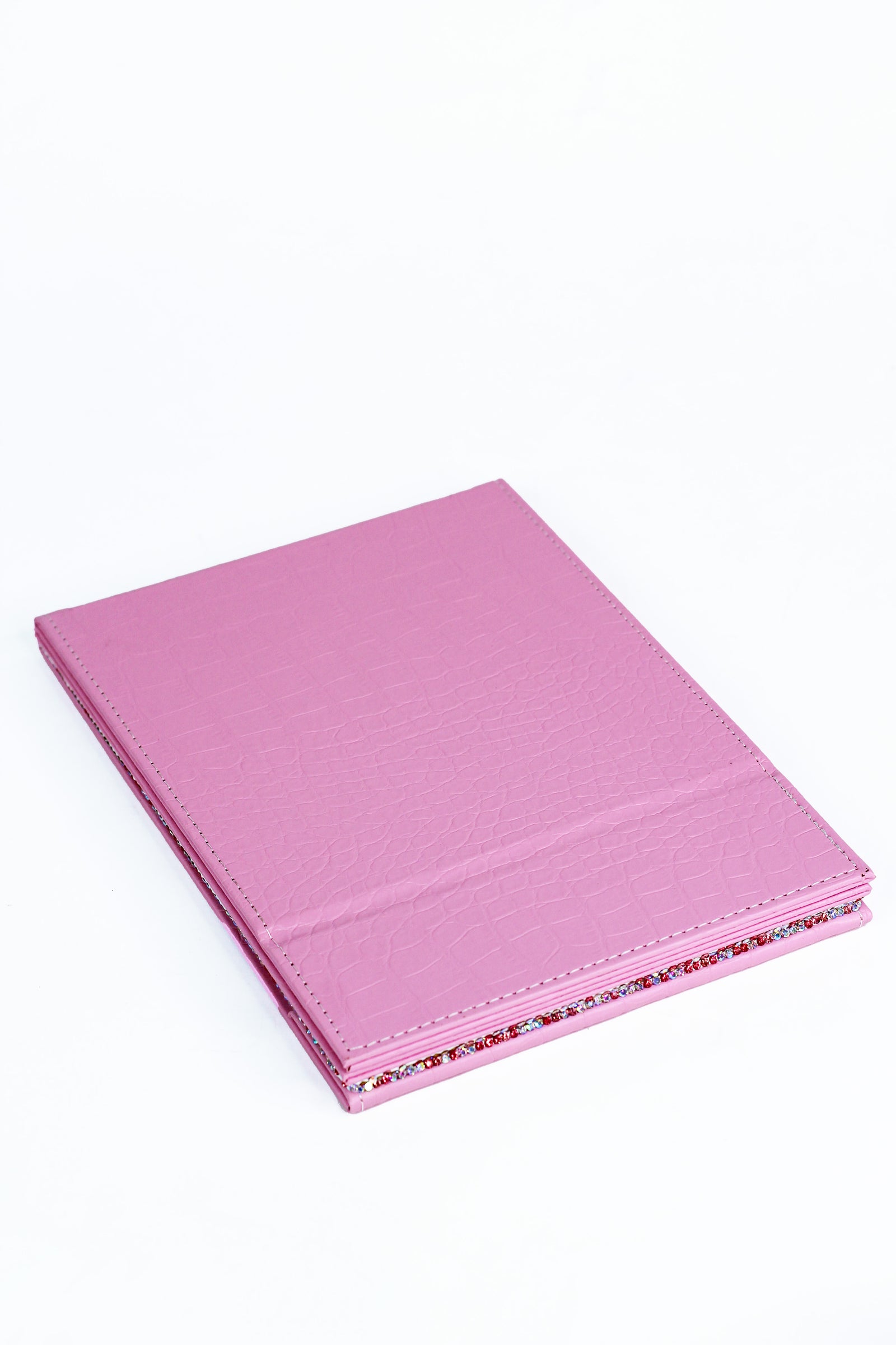 Two Tone Rhinestone Trim Large Mirror