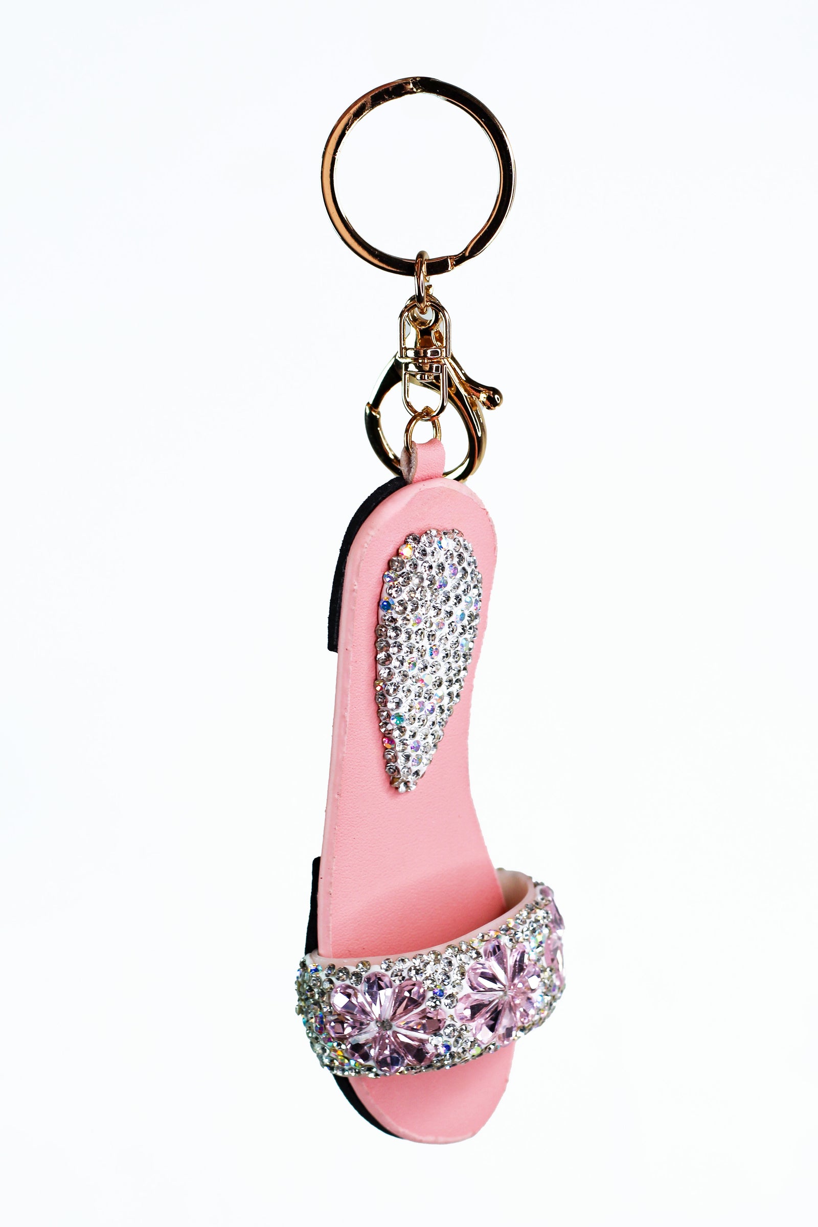 Three Teardrop Flowers Sandal Key Chain