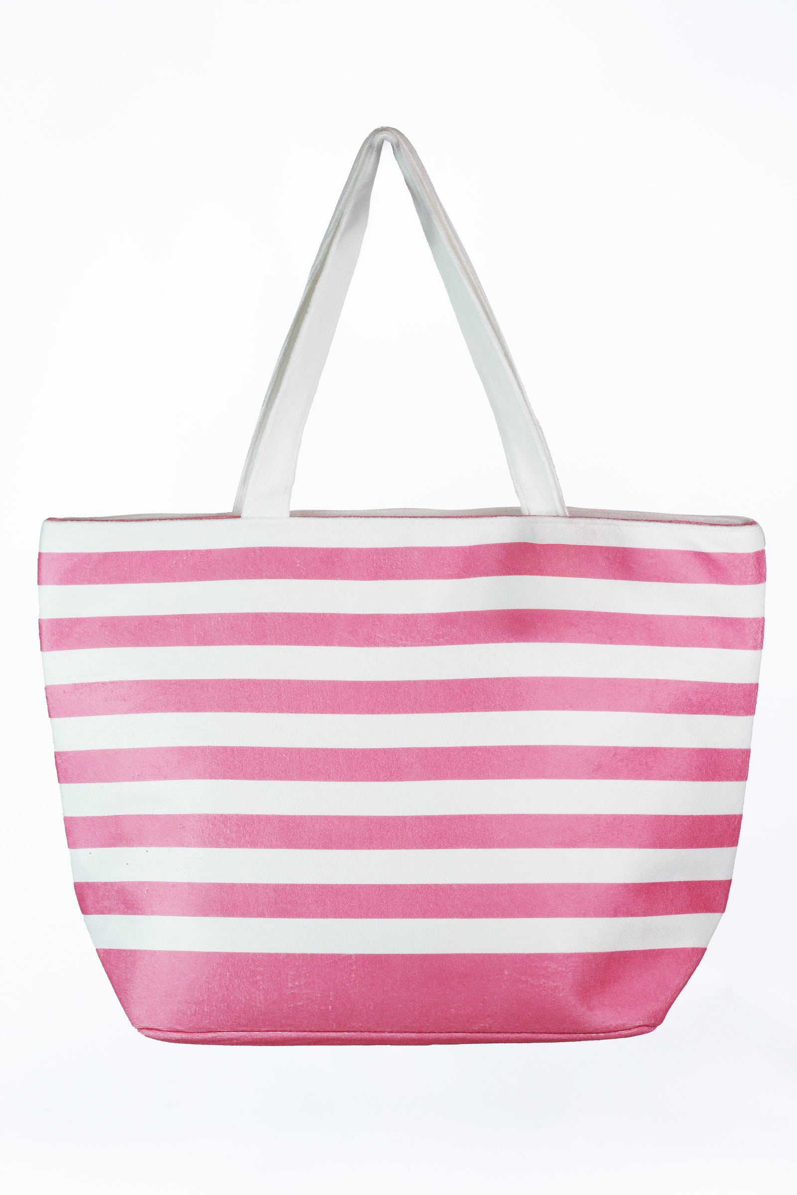 Striped Cloth Anchor Accent Beach Tote