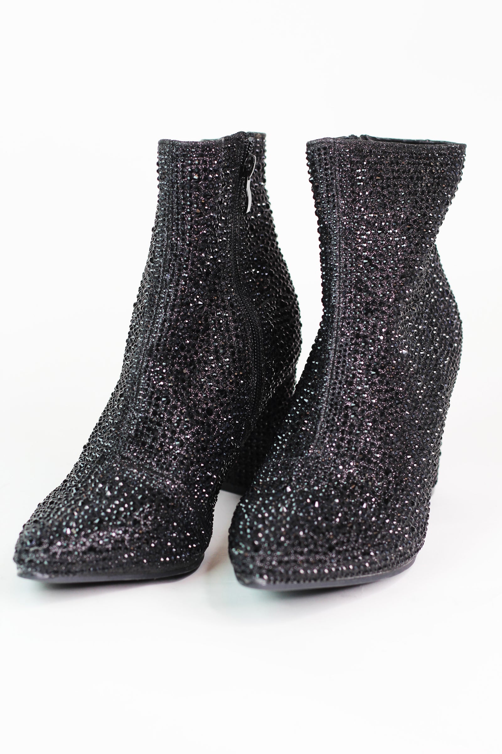 Pointed Toe Style Rhinestone Bootie