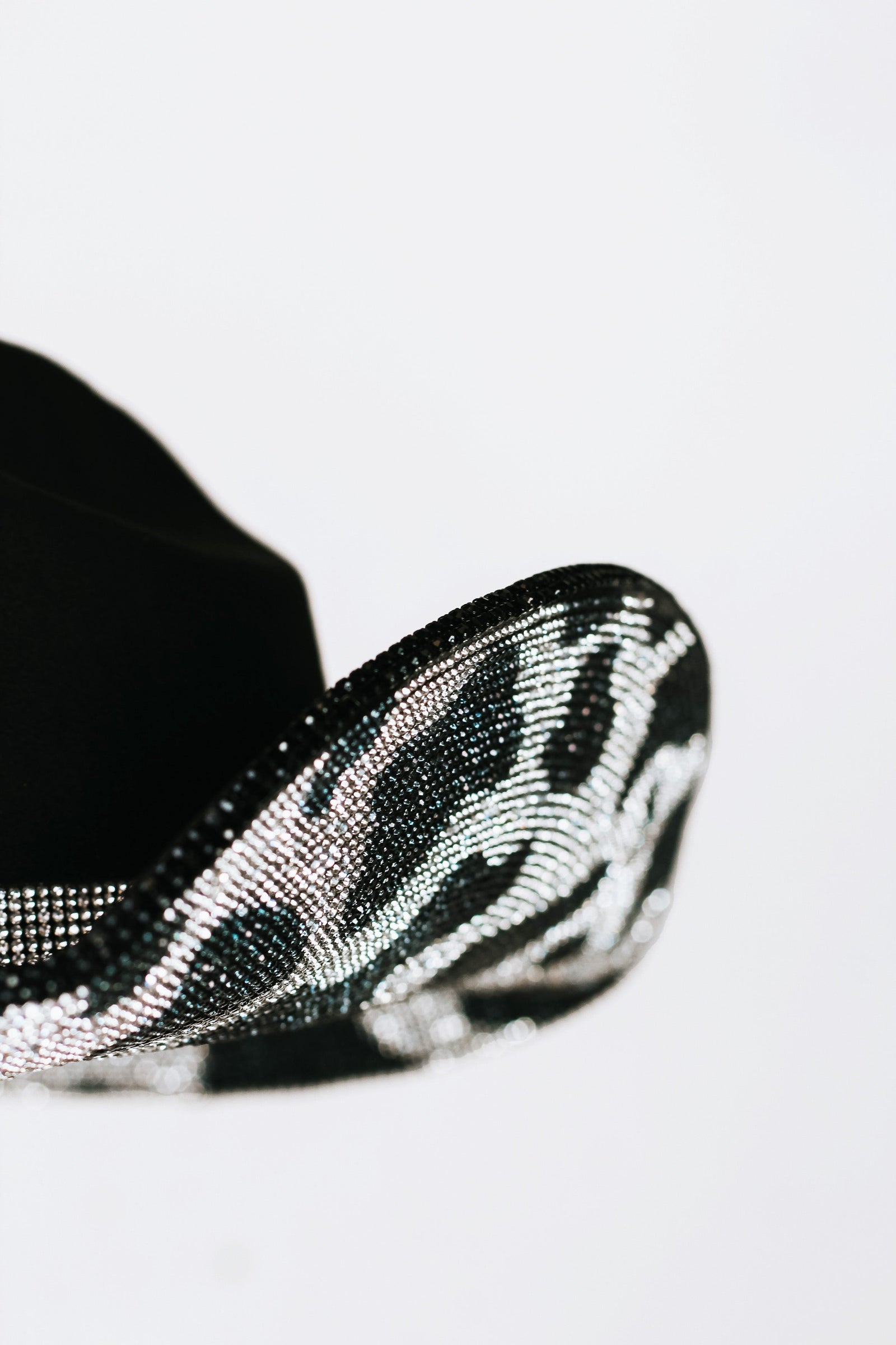 Faux Suede Rhinestone Cow Print Cowboy Hat