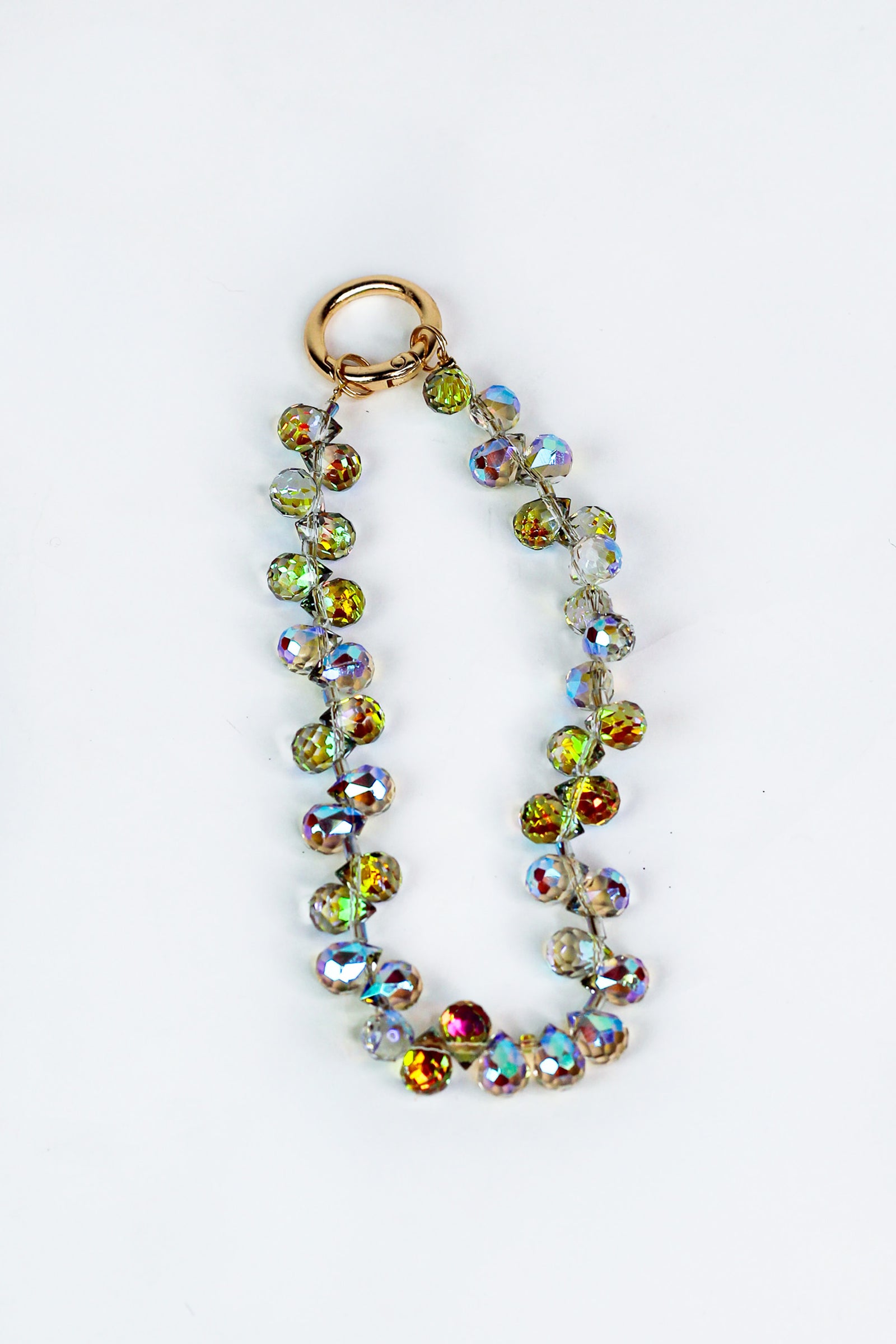 Crystal Ball Wristlet Keychain