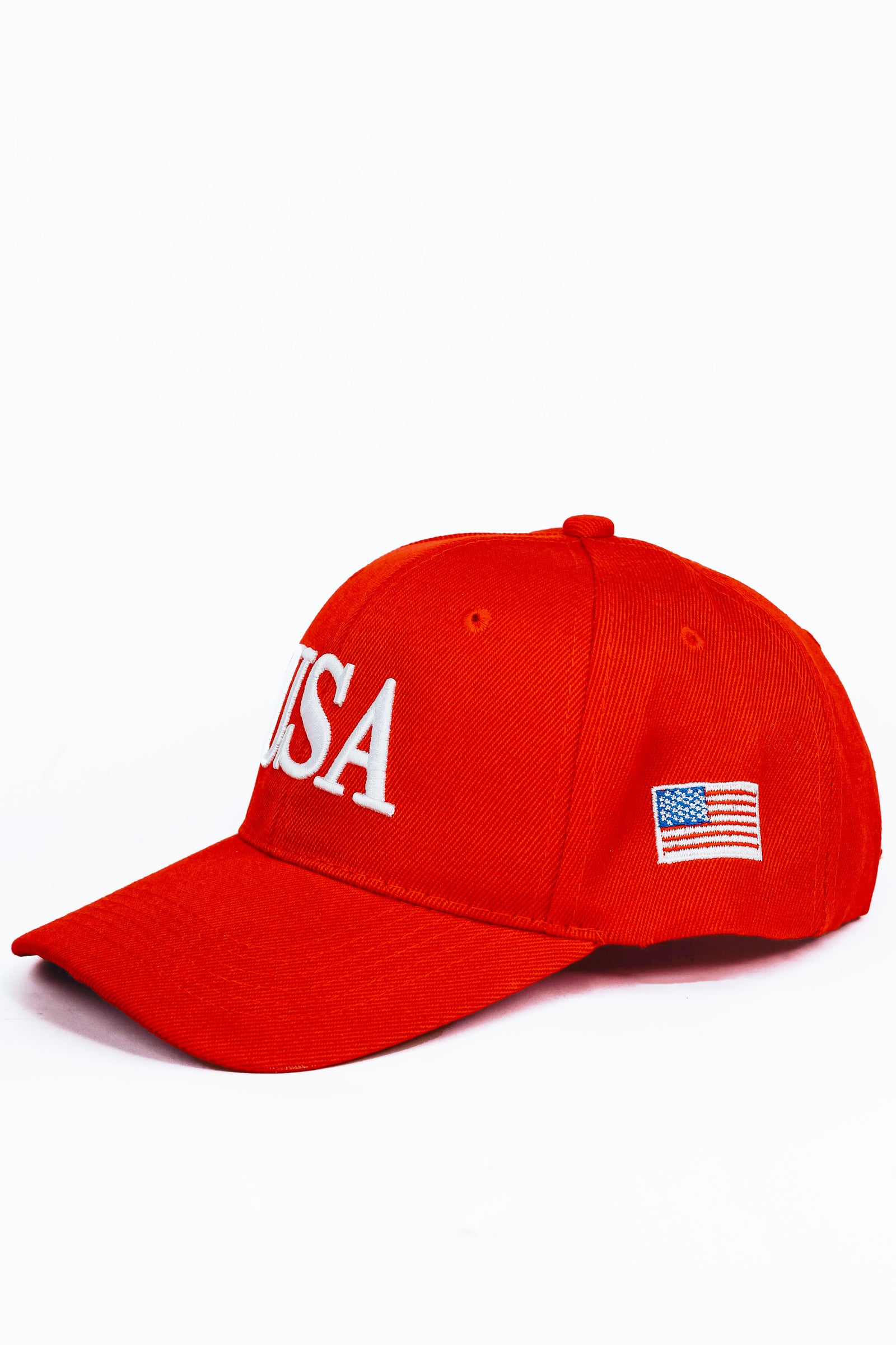 USA Baseball Cap w/ Flag on Side