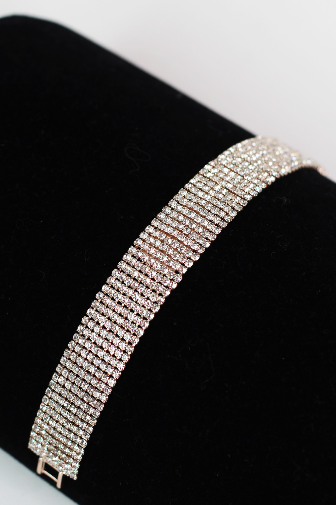 7 Row Rhinestone Tennis Bracelet