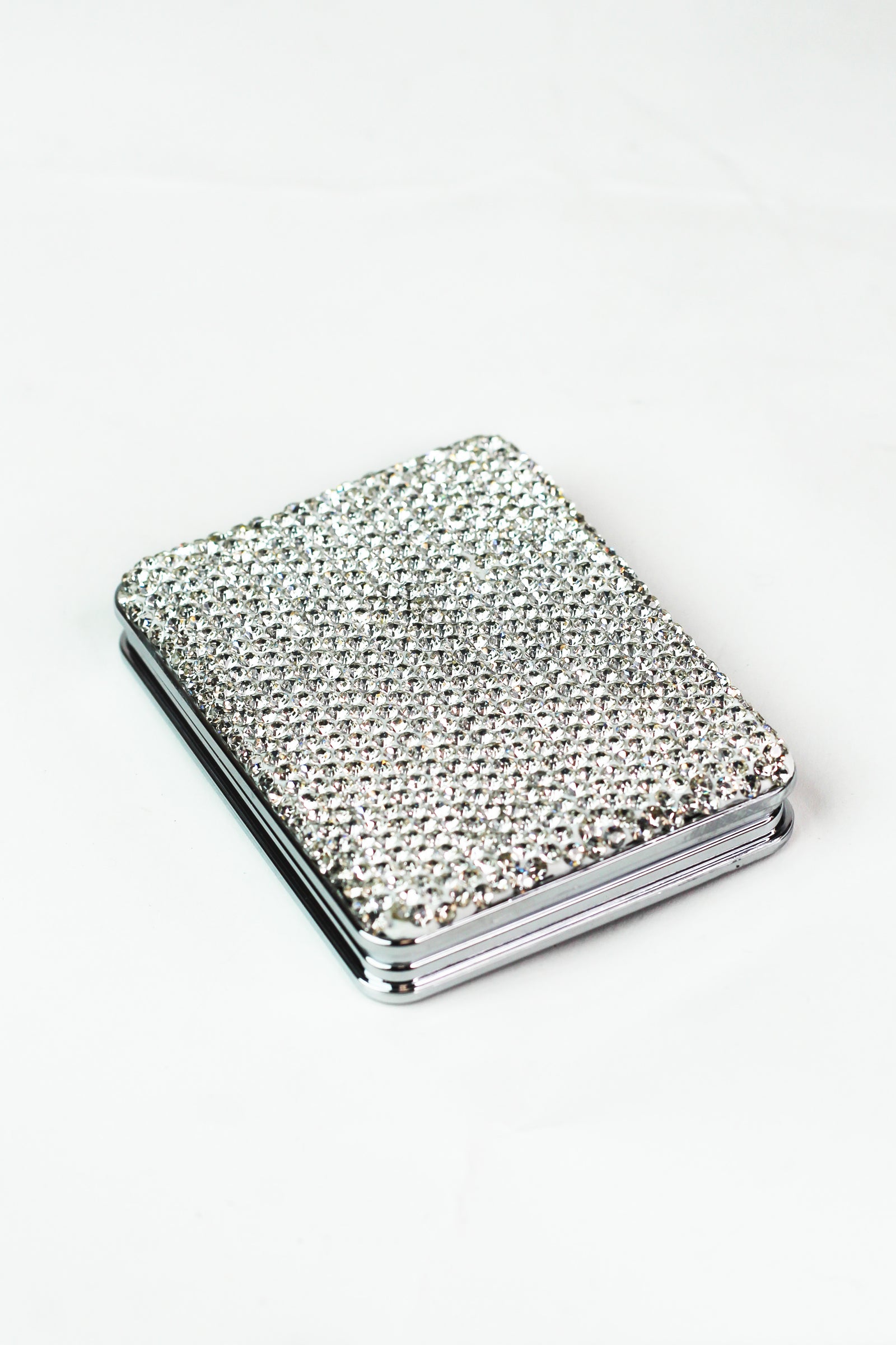 Rhinestone Rectangle Mirror Compact