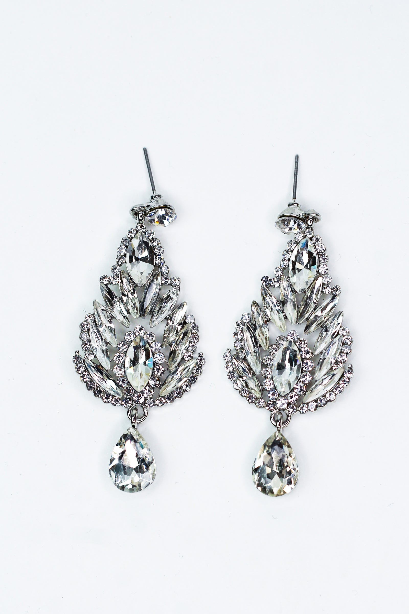 XL 2 Tear Shape Bottom 7 Rounds Earrings