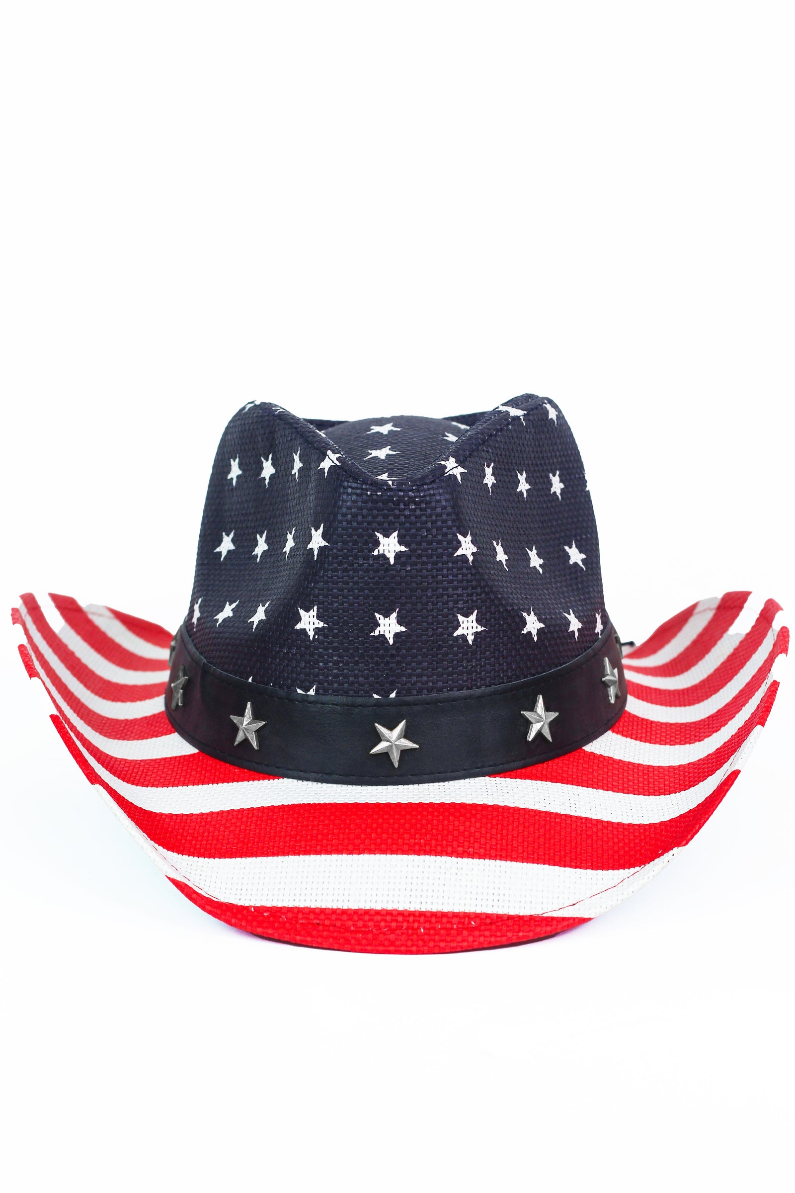 American Flag Cowboy Hat w/Star Accent