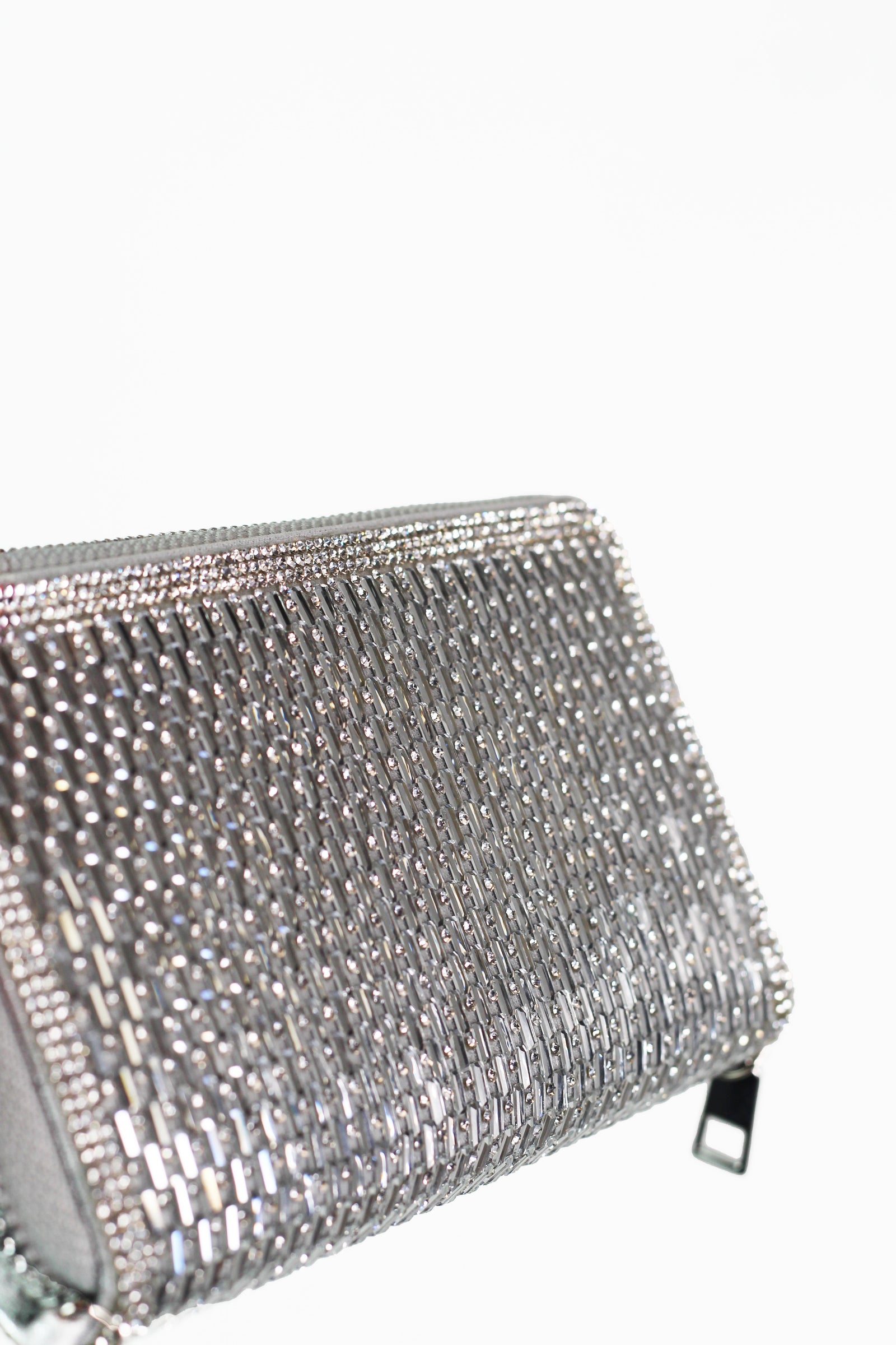 Rhinestone Embellished Clutch Wallet