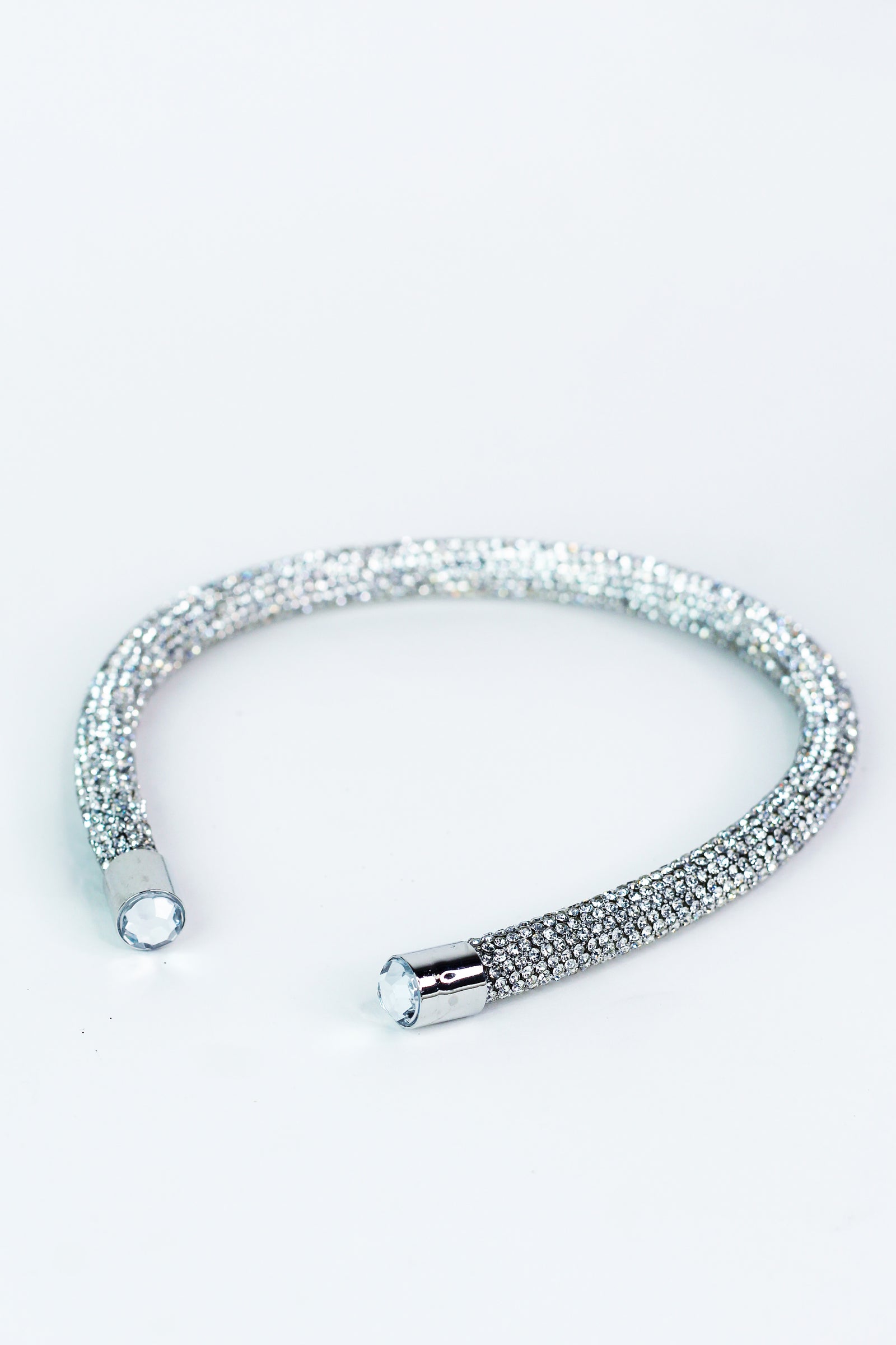 Thick All Rhinestone Fabric End Headband