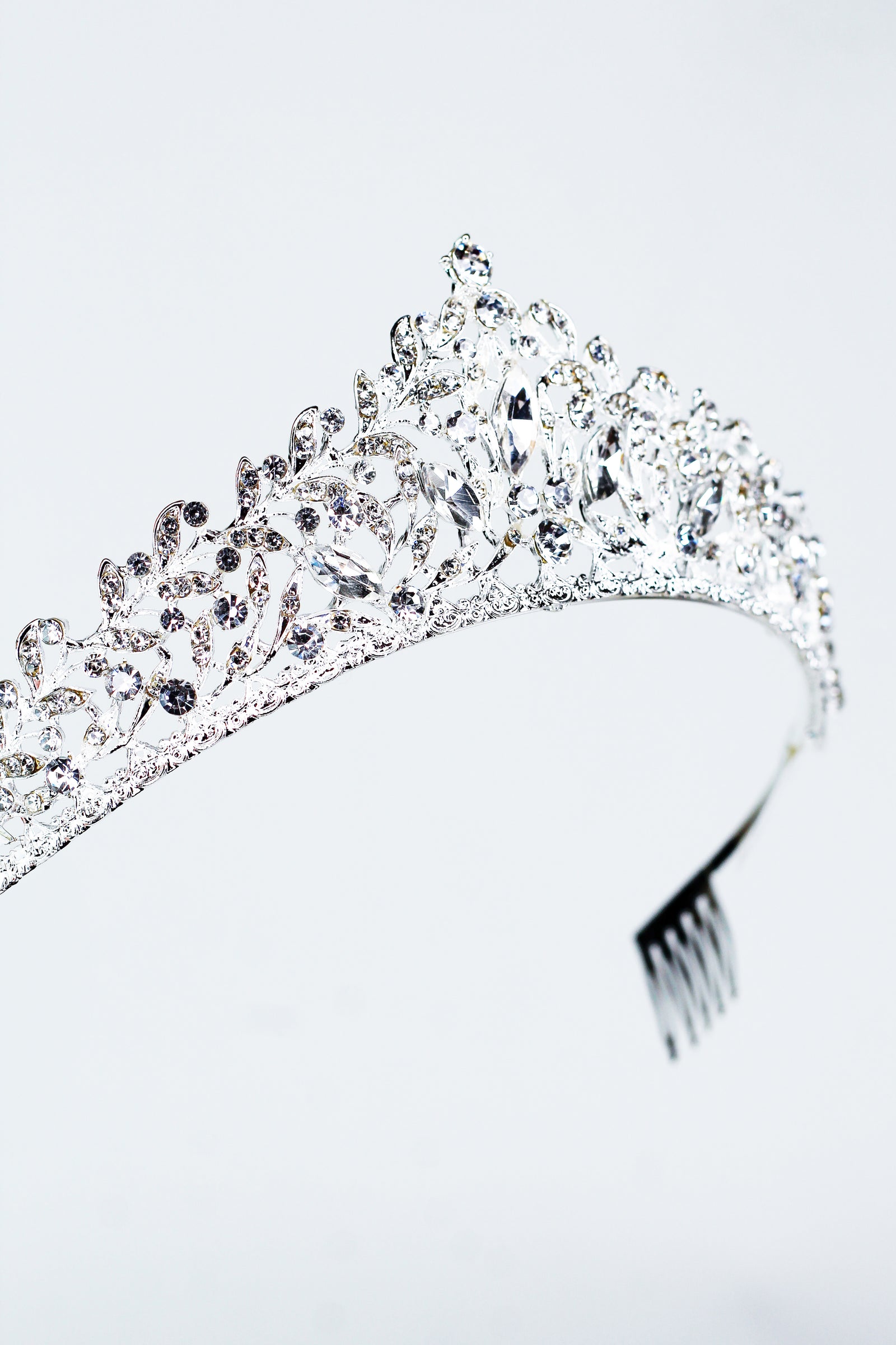 Marquis & Pave Leaves Tiara