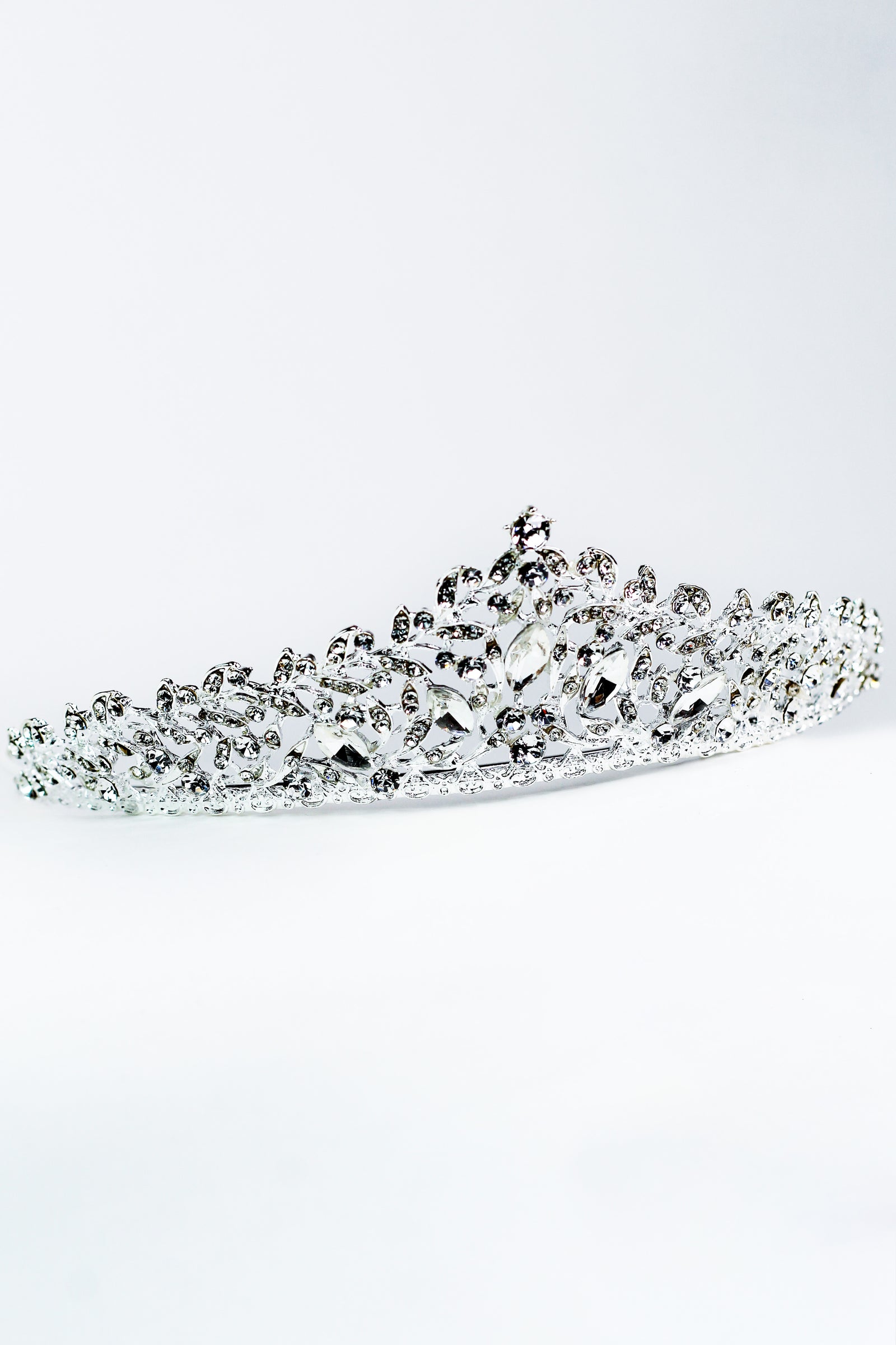 Marquis & Pave Leaves Tiara