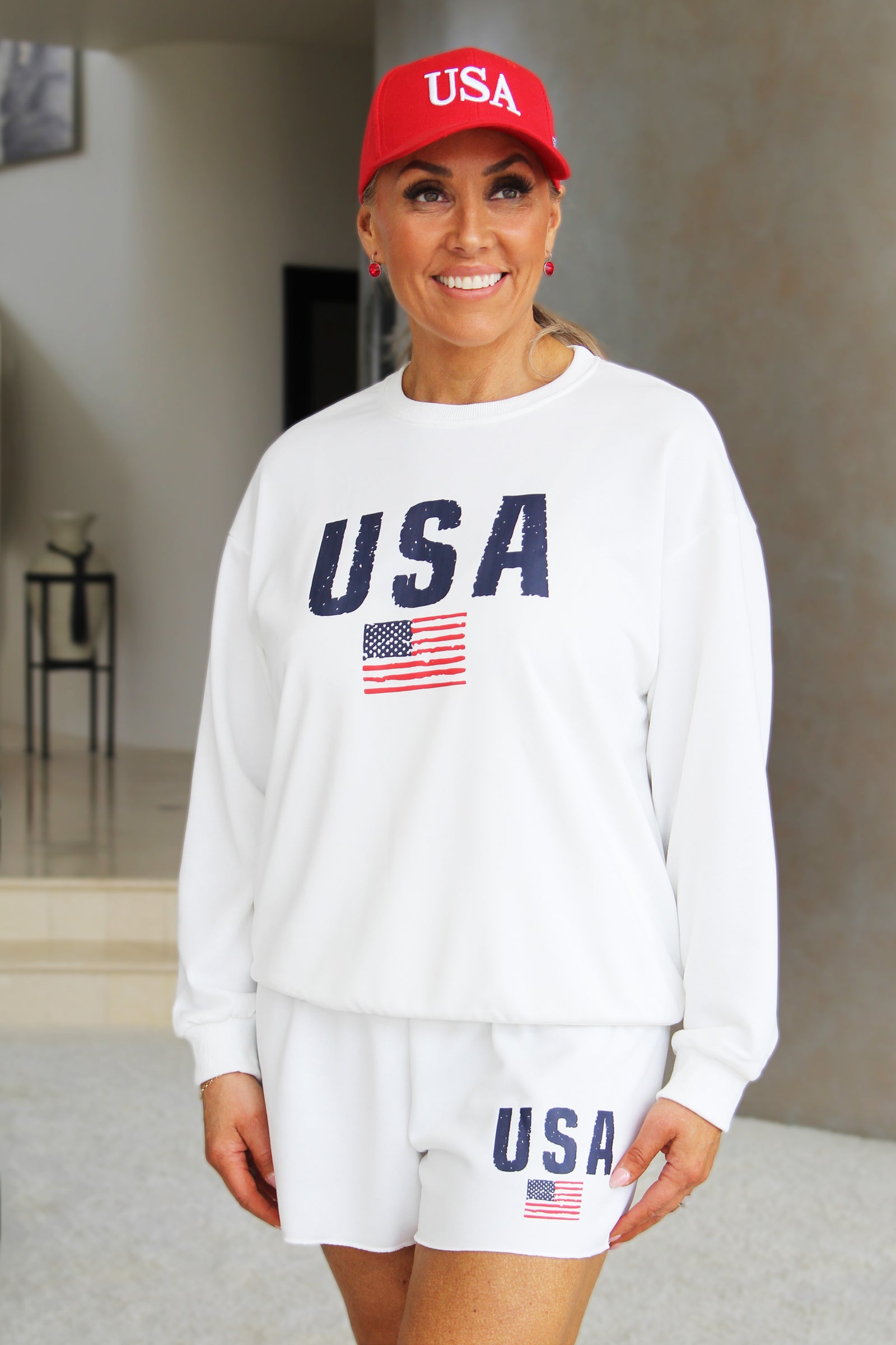 USA Sweatshirt & Short Set