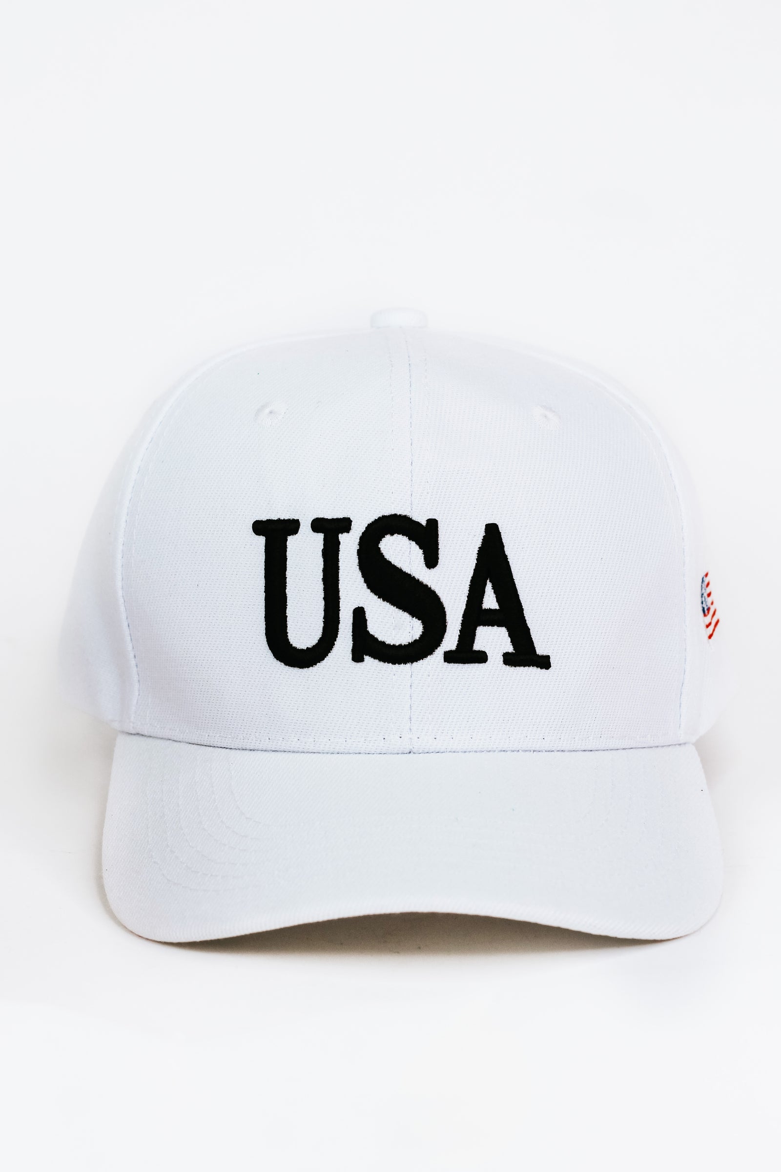 USA Baseball Cap w/ Flag on Side