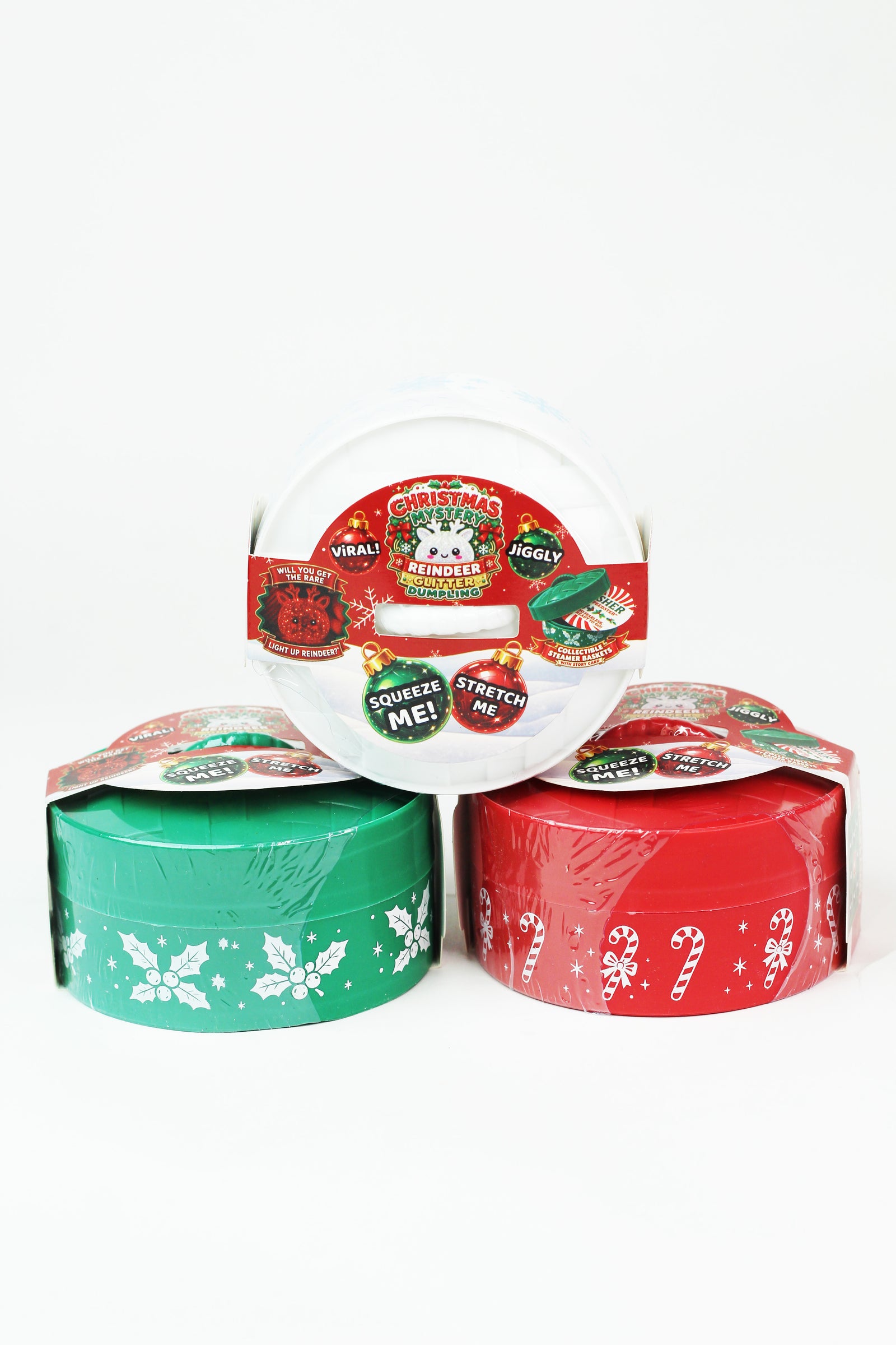 Christmas Reindeer Mystery Dumpling Squishy Toy