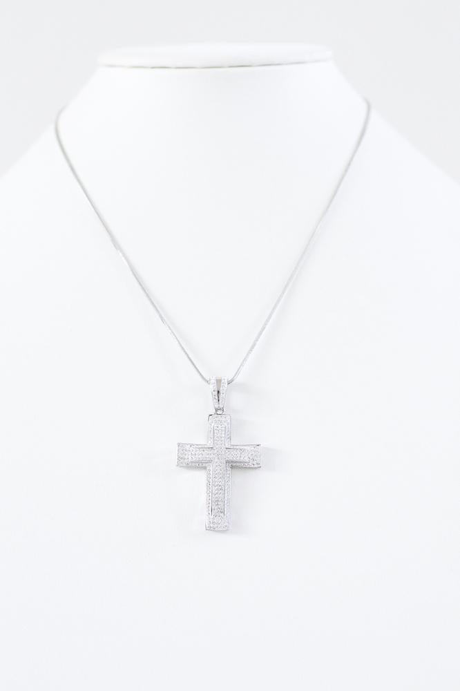 Higher Middle Cross Necklace-Glitz & Ears Boutique