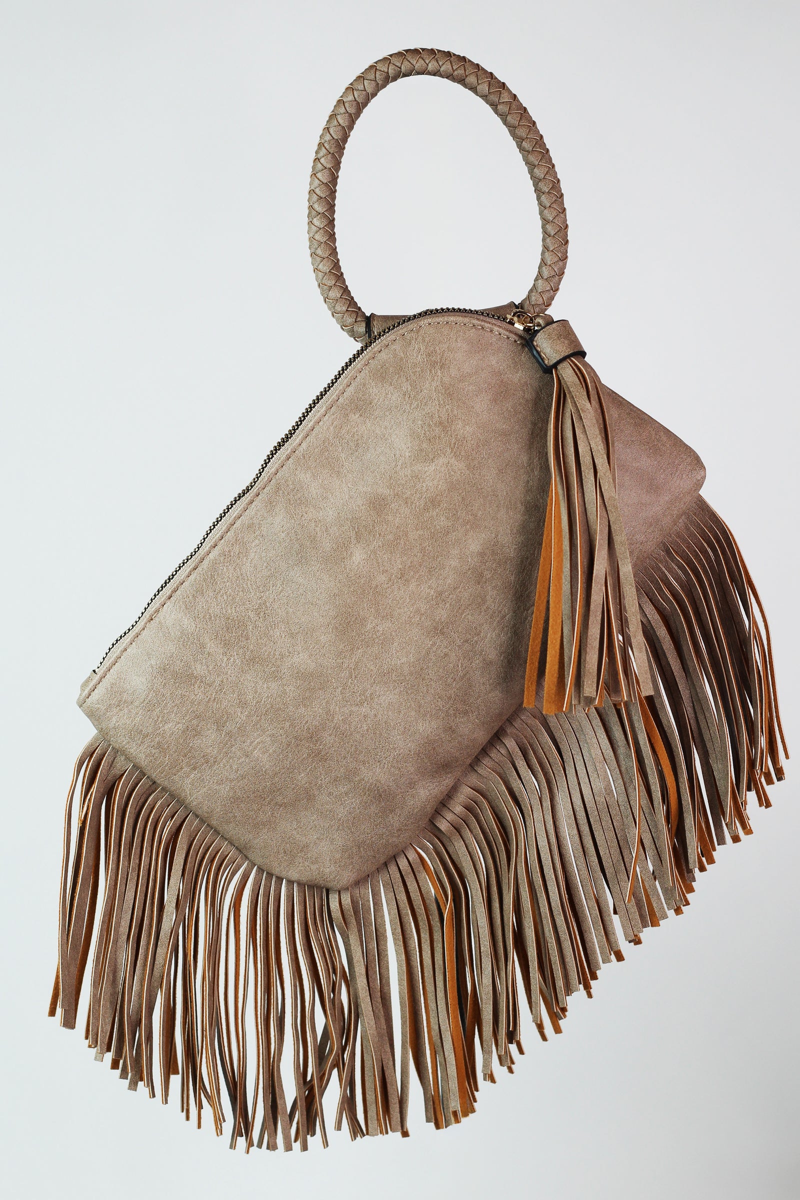 Tassel Wristlet w/ Fringe & Side Cuff