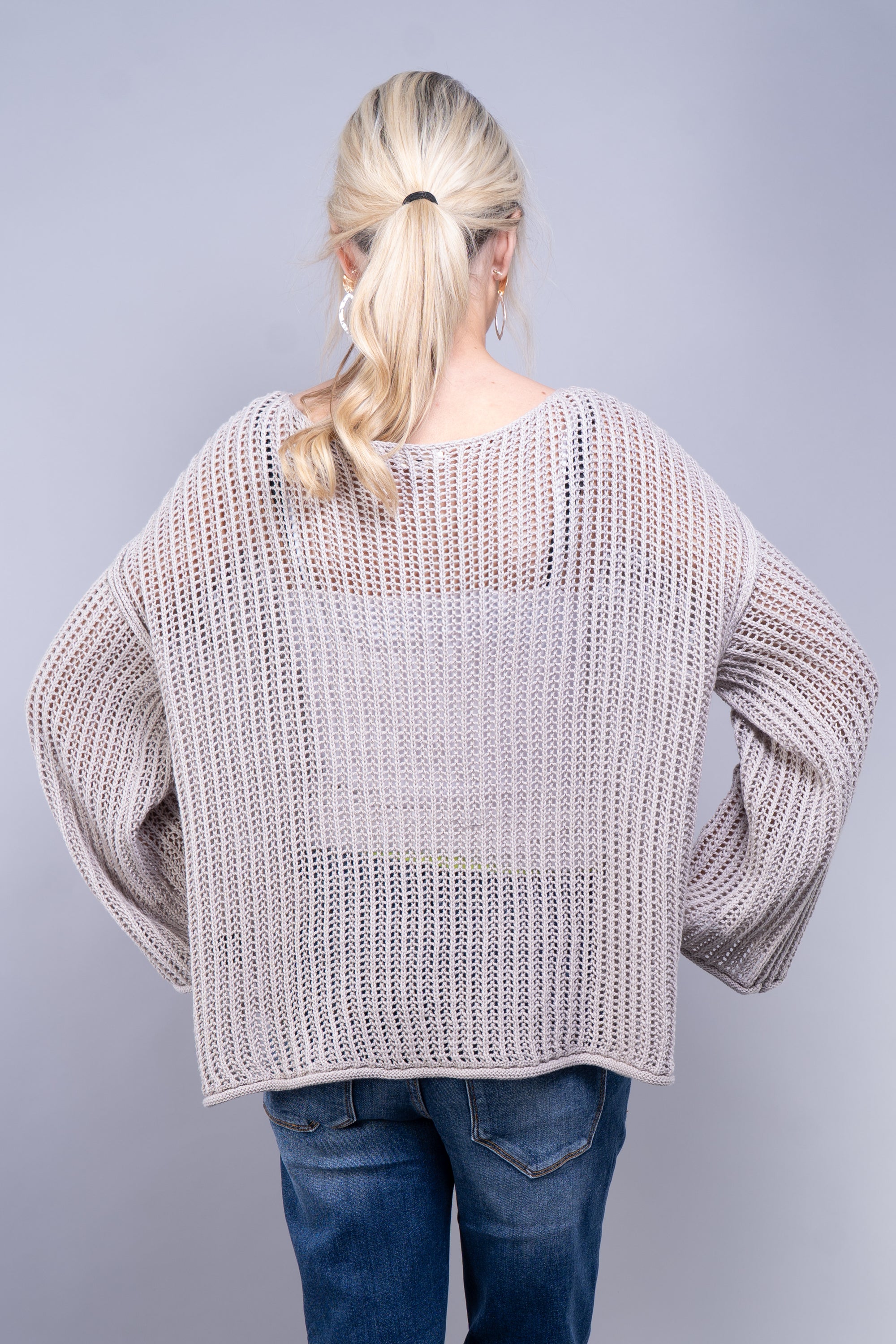 Crochet Sweater with Large Center Star