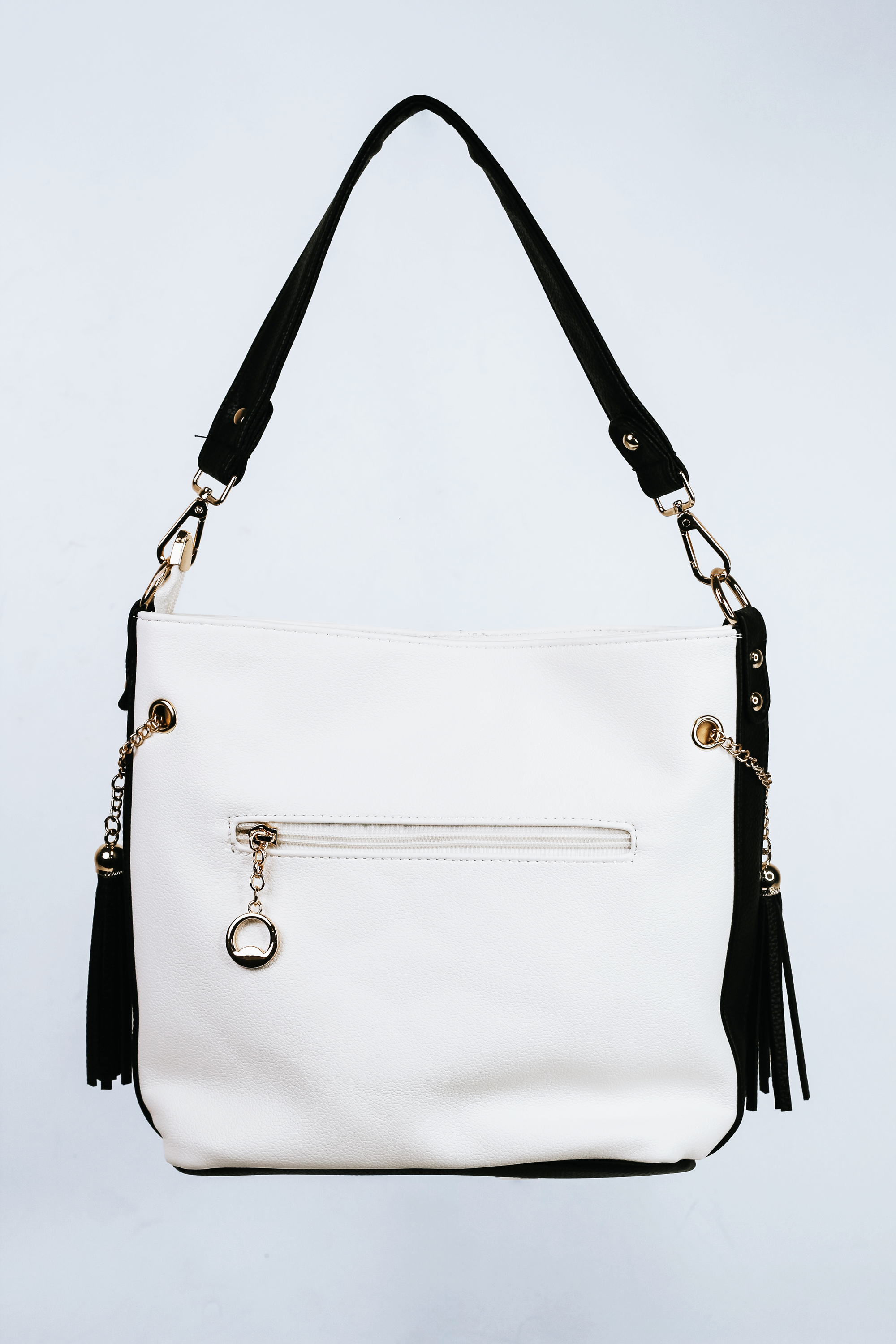 Circle Rhinestone Boho Tassel Purse