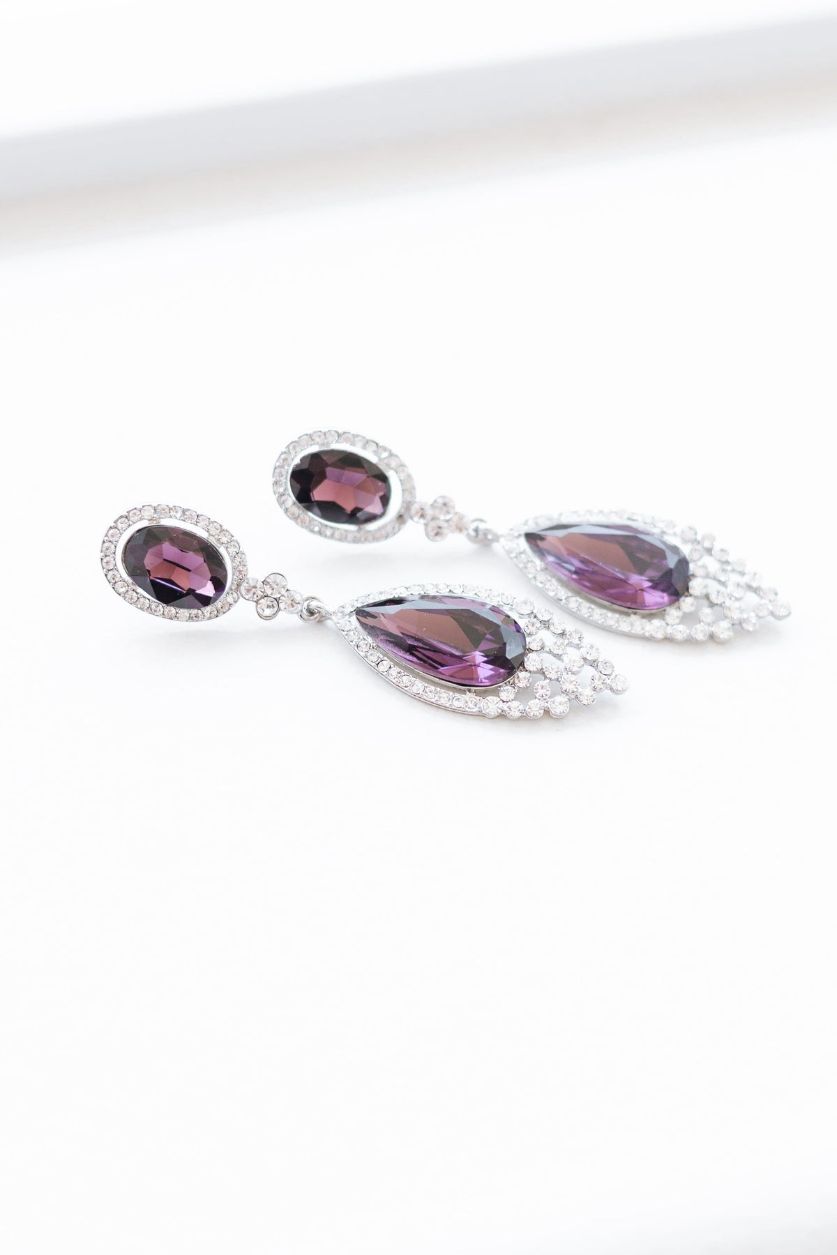 Narrow Teardrop Point Bottom Earrings - Glitz & Ears Boutique