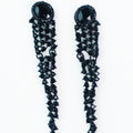 Oval Post Long Point Stagger Stone Earring