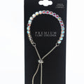 Circle Stone Single Row Adjustable Bracelet