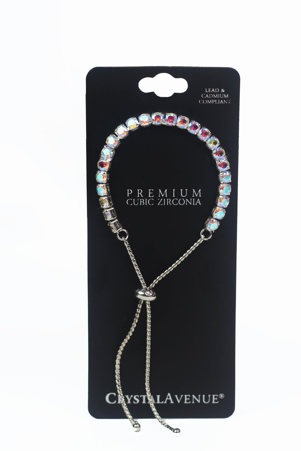 Circle Stone Single Row Adjustable Bracelet