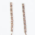 Stone & Baguette Alternate Long Earring