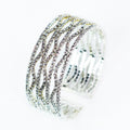 Spaced Row Wavy Row Alternate Bracelet